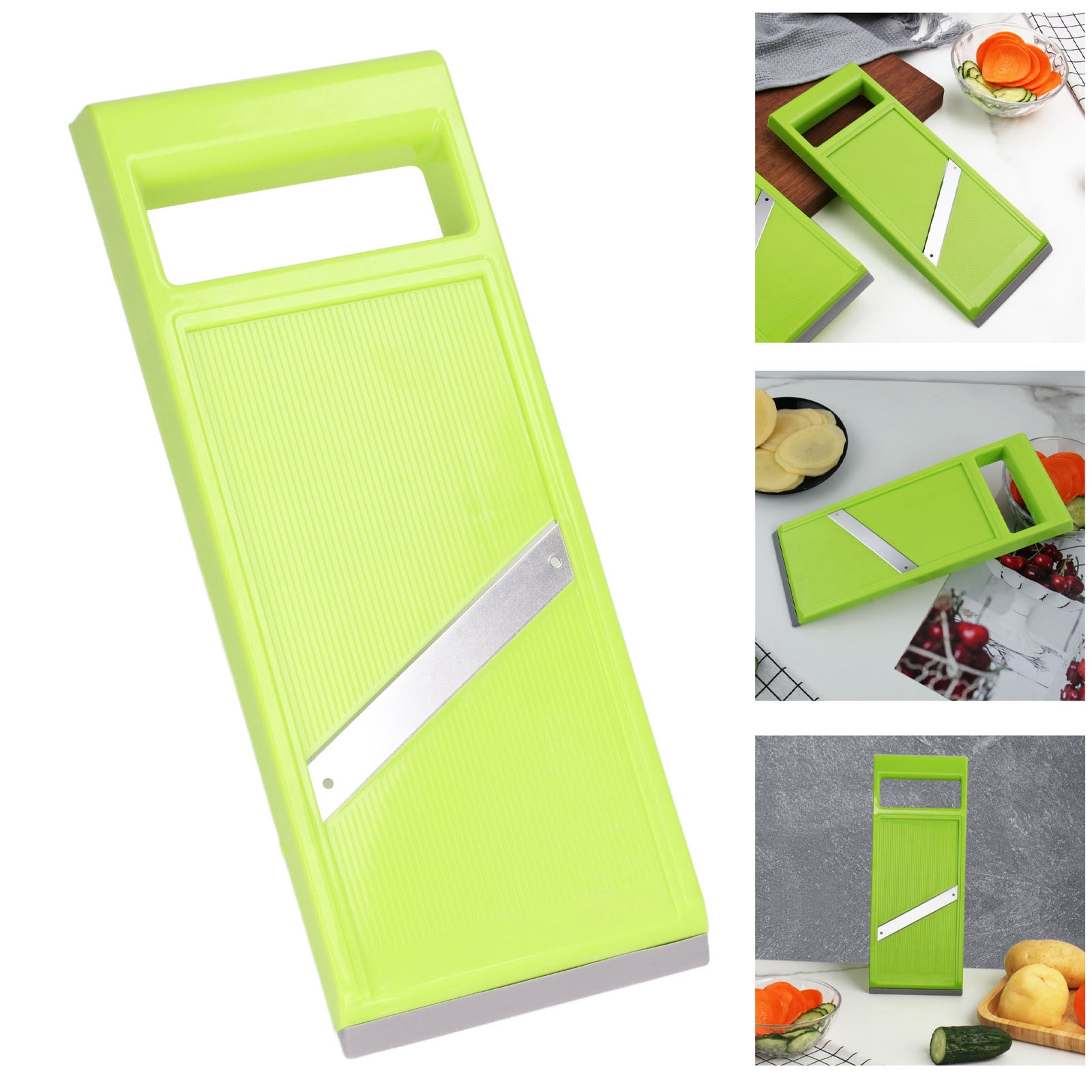Handheld Vegetable Chip Maker  Handheld Vegetable Slicer Stainless Steel Kitchen Chopper With Ergon 2