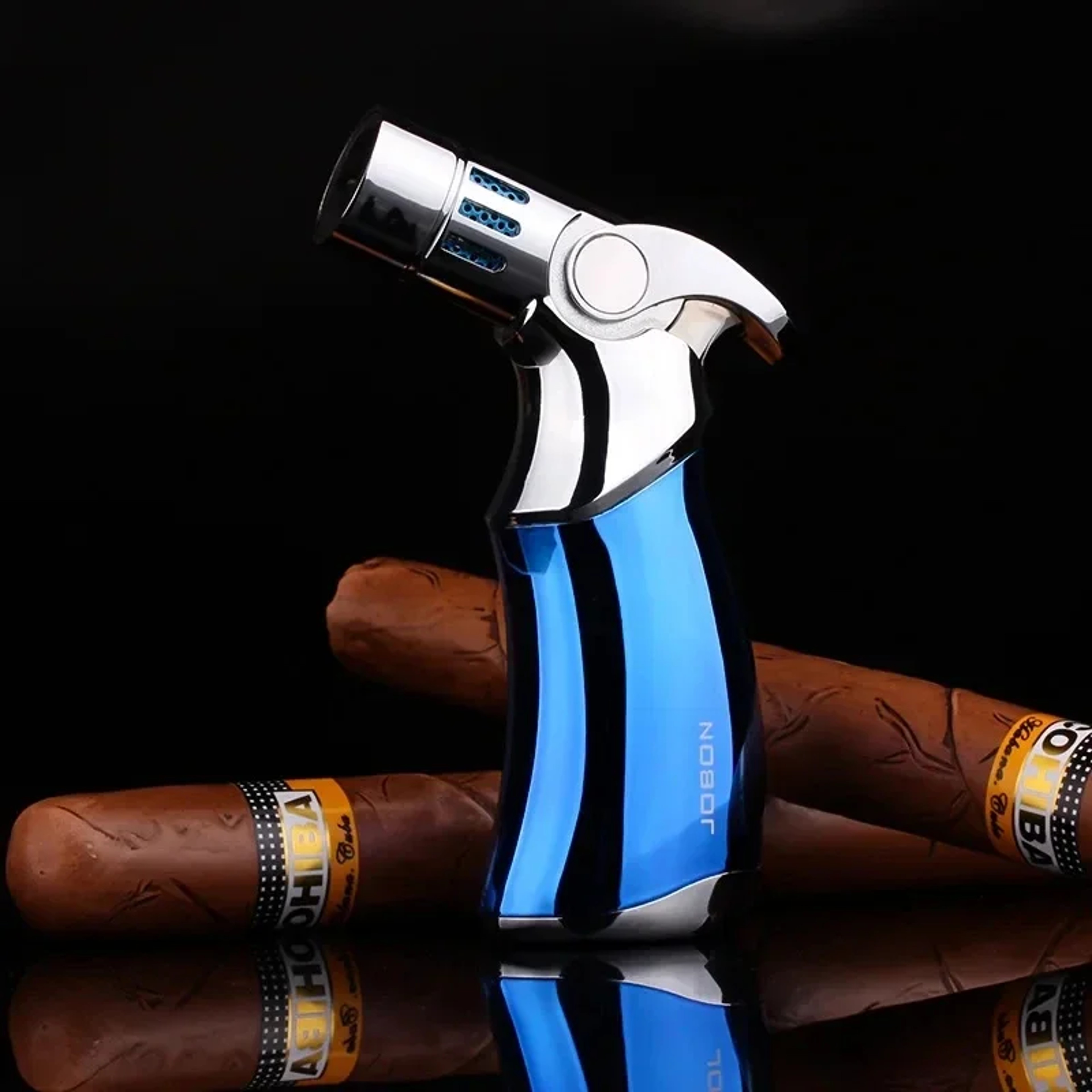 Blue Flame Butane Torch Lighter Windproof Cigar  Cigarette Accessory 4