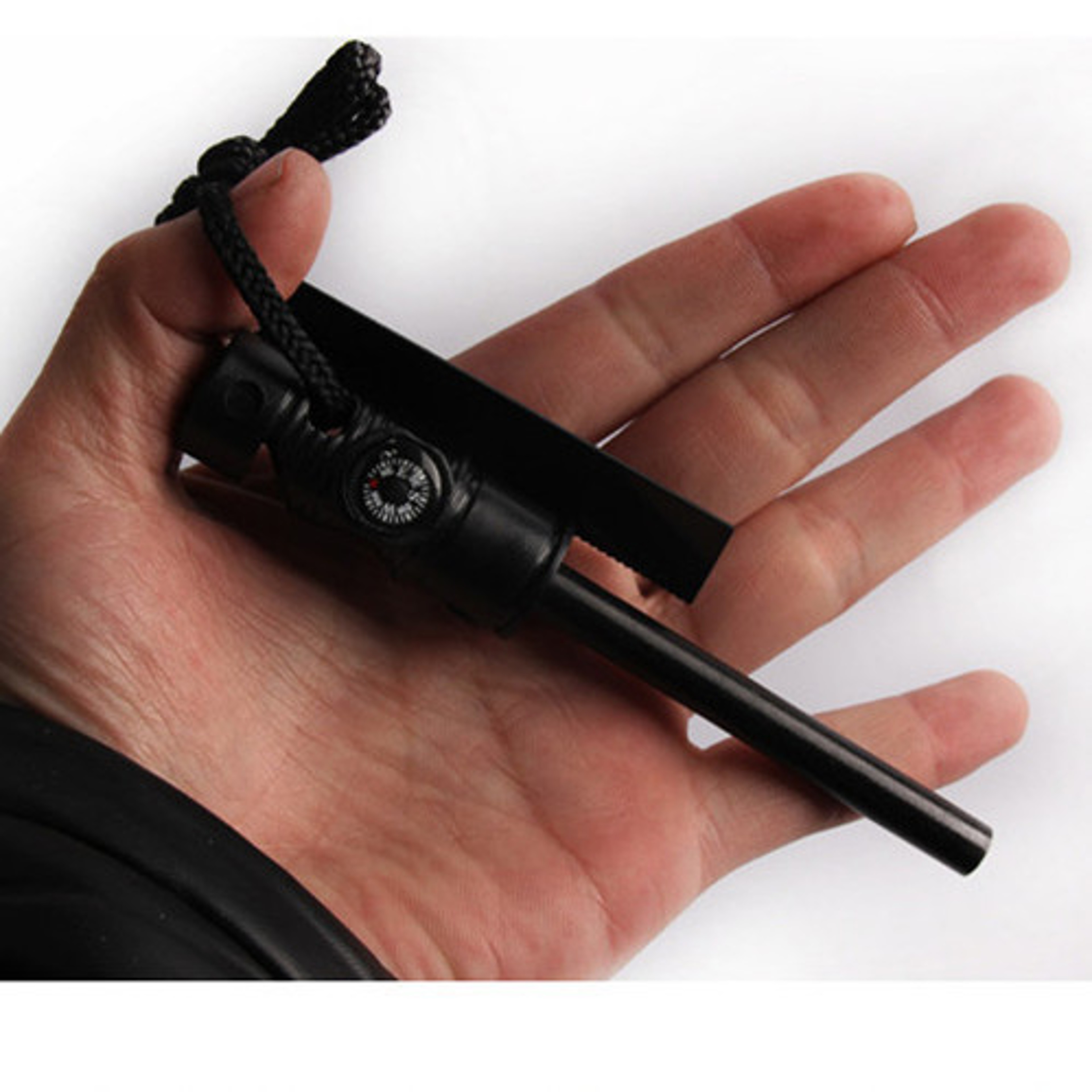 Ultimate Survival Magnesium Fire Starter With Whistle Outdoor Camping Essential 3