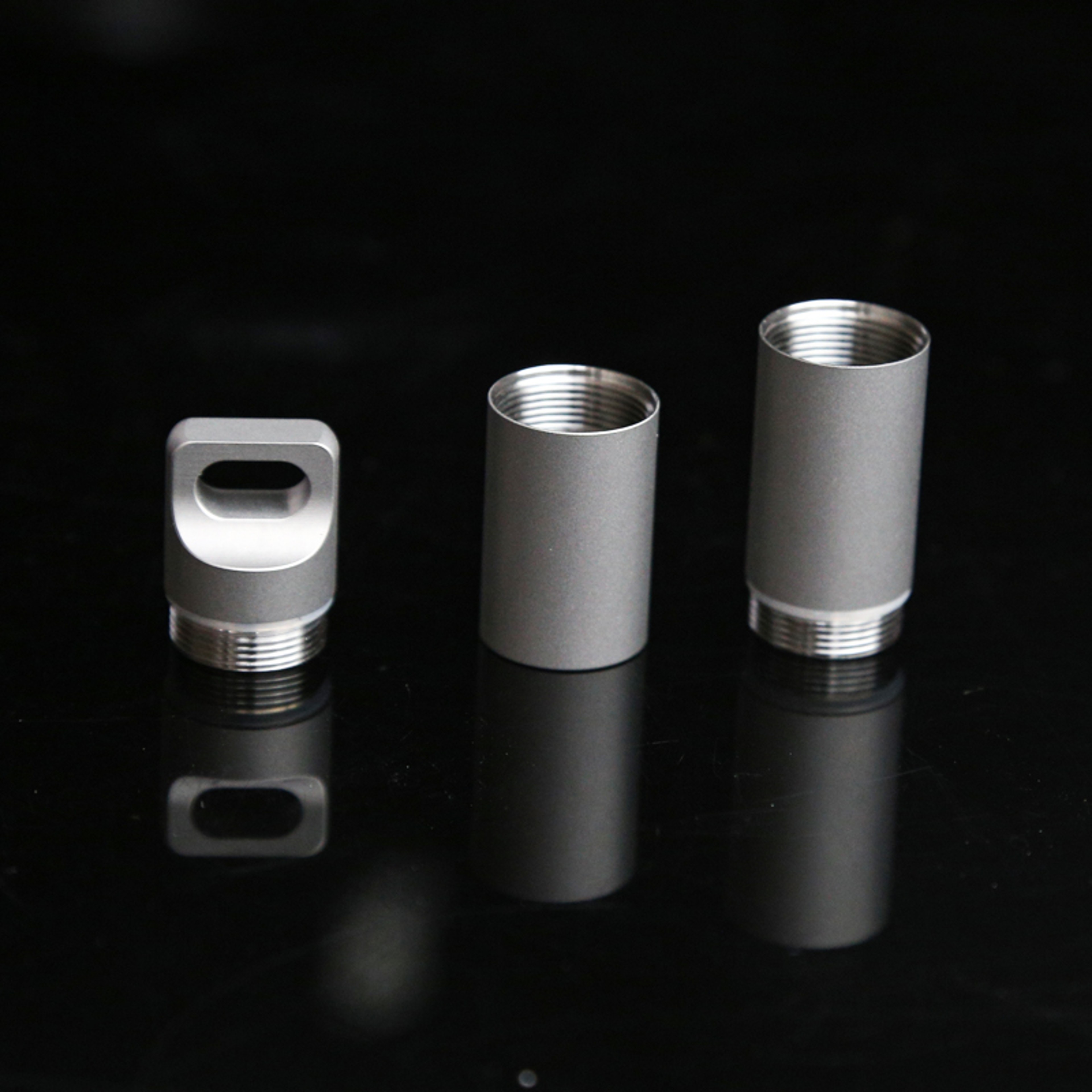 Titanium Pill Case Keychain Waterproof Portable Medicine Storage Bottle 5