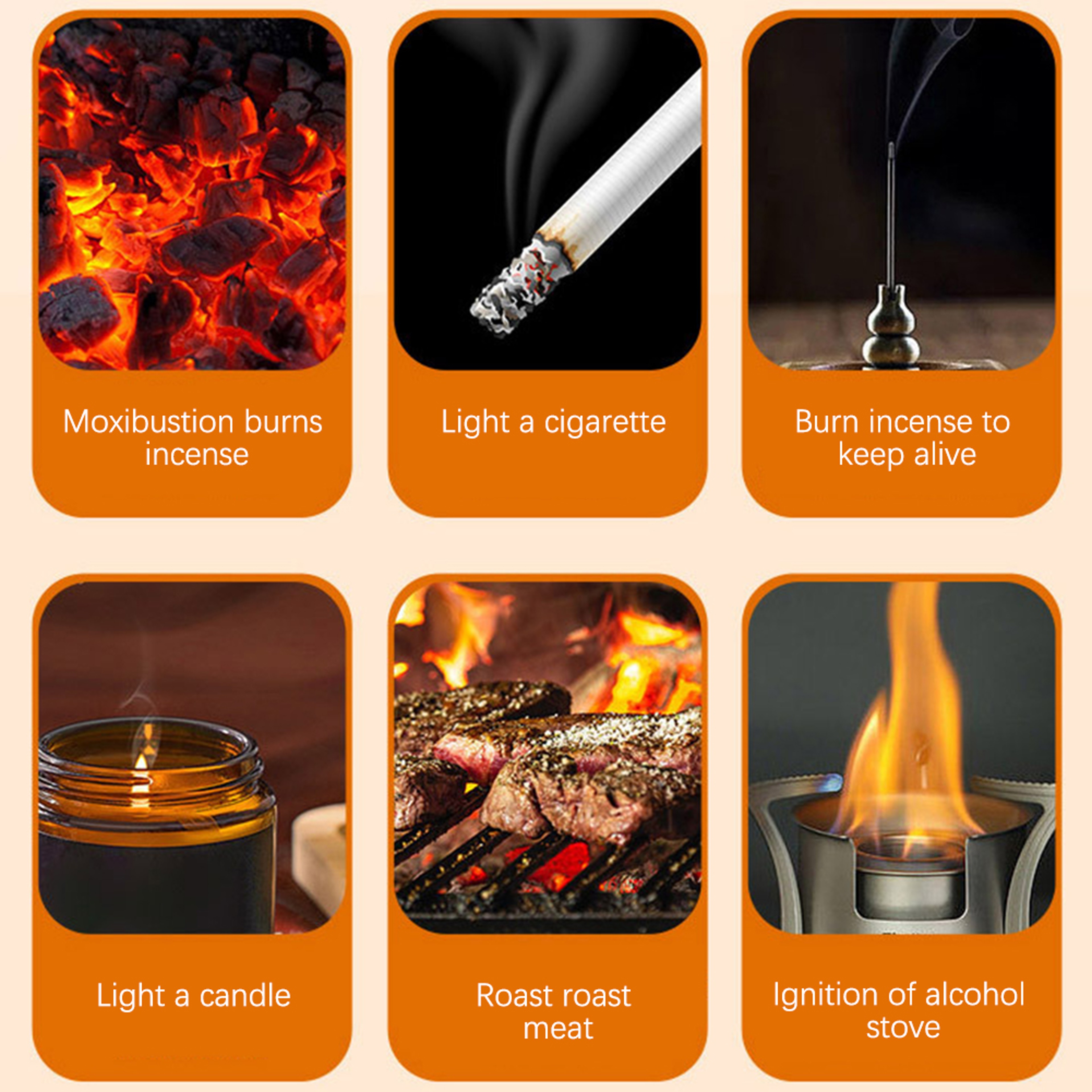 All Purpose Windproof Torch Lighter High Power Butane Gas Ignition Tool For BBQ Camping  Kitchen 5
