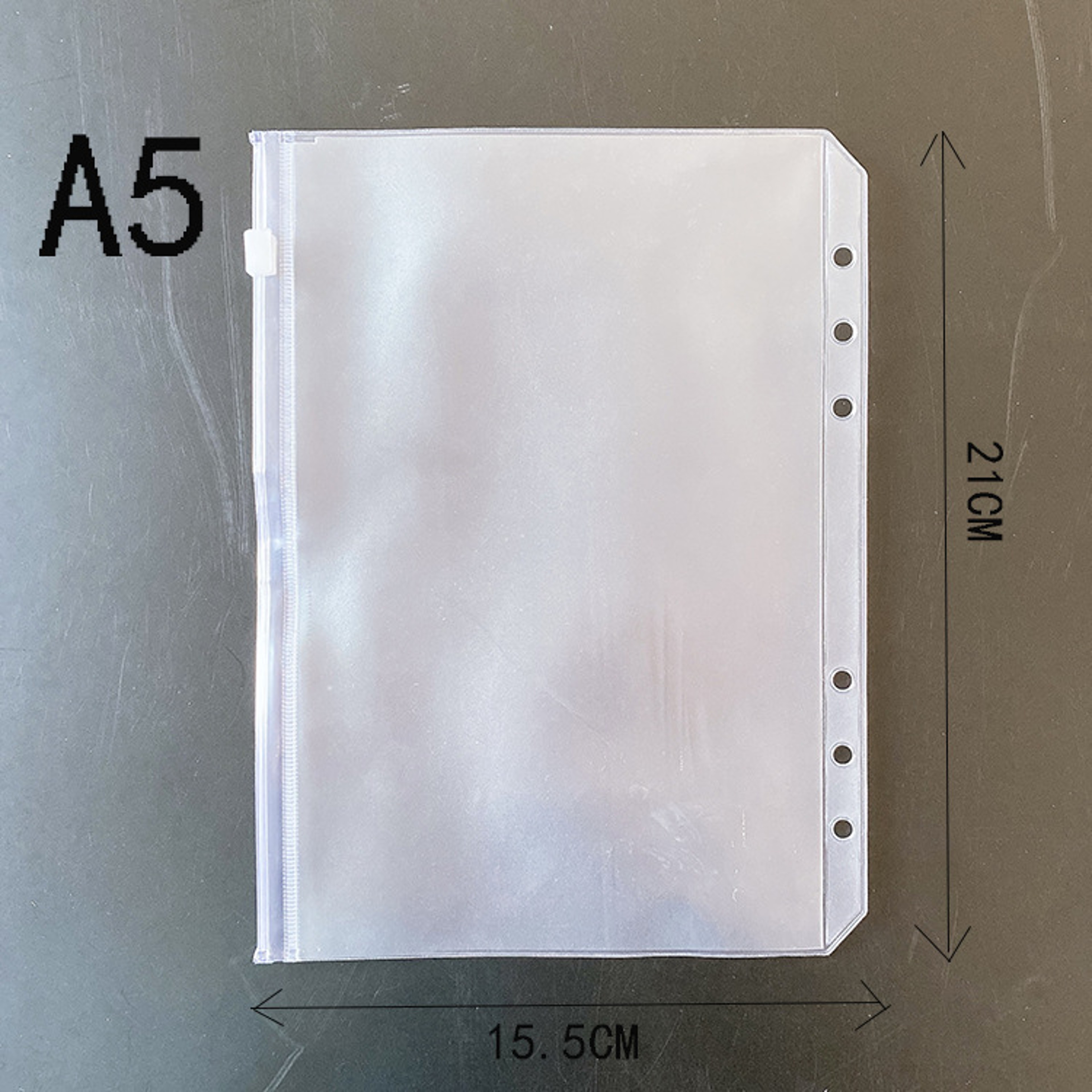 Clear Zipper Folders  Binder Pockets Waterproof PVC Document Pouch For Notebook Organization 4