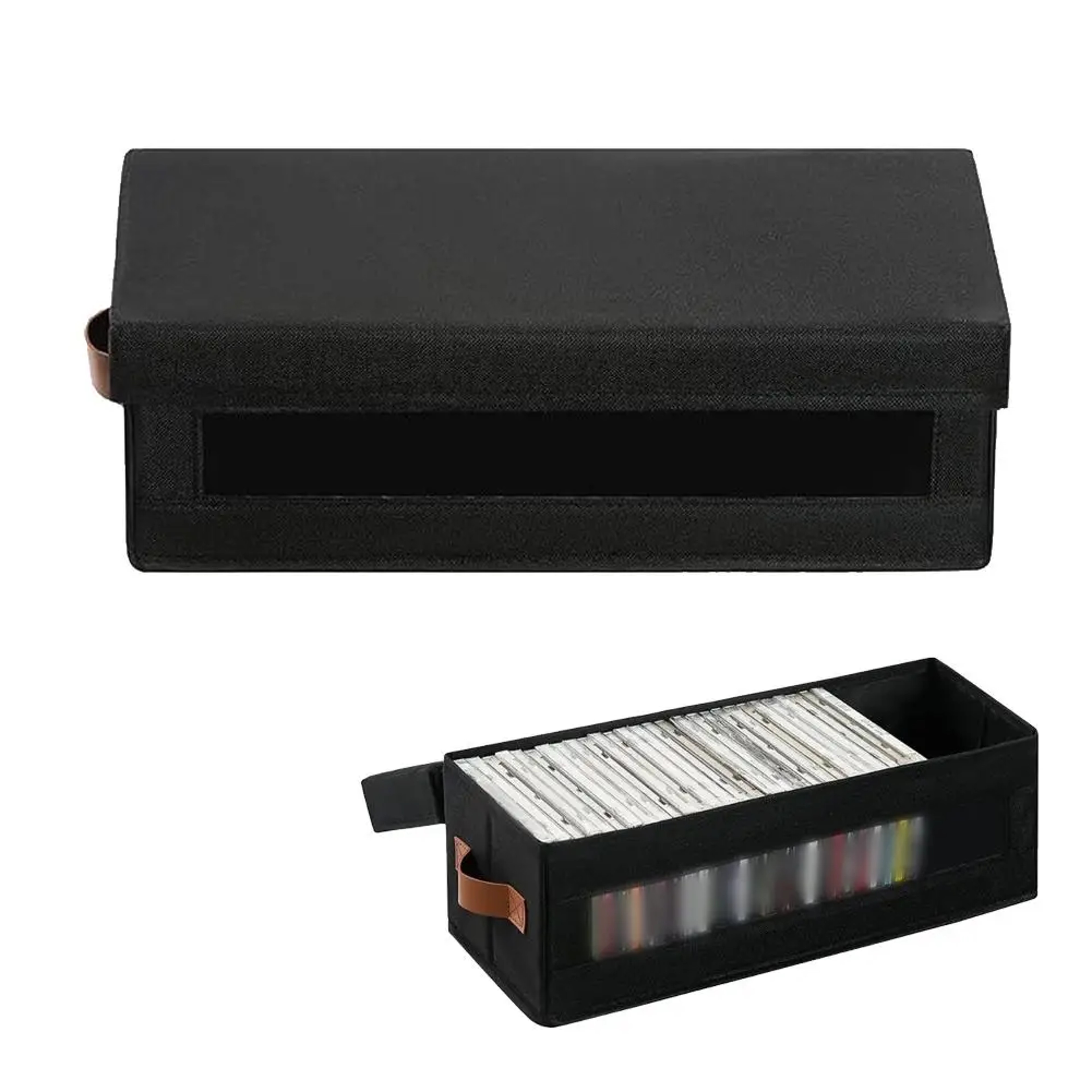 Large Capacity CD Storage Box  DVD Organizer Foldable Oxford Fabric Media Case 3