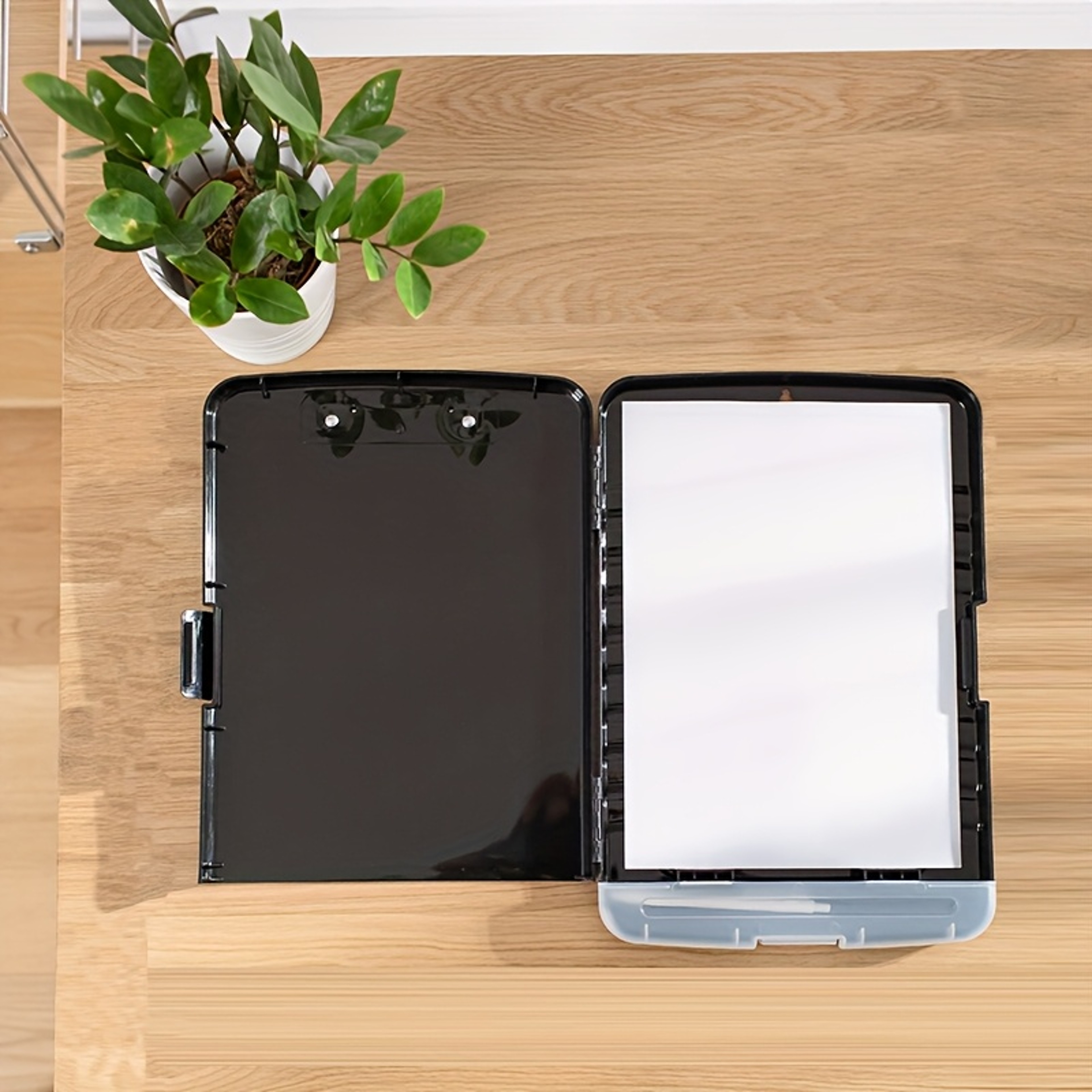 Document Organizer Box With Pen Slot  Desktop Writing Board Durable Desktop File Storage Box 3