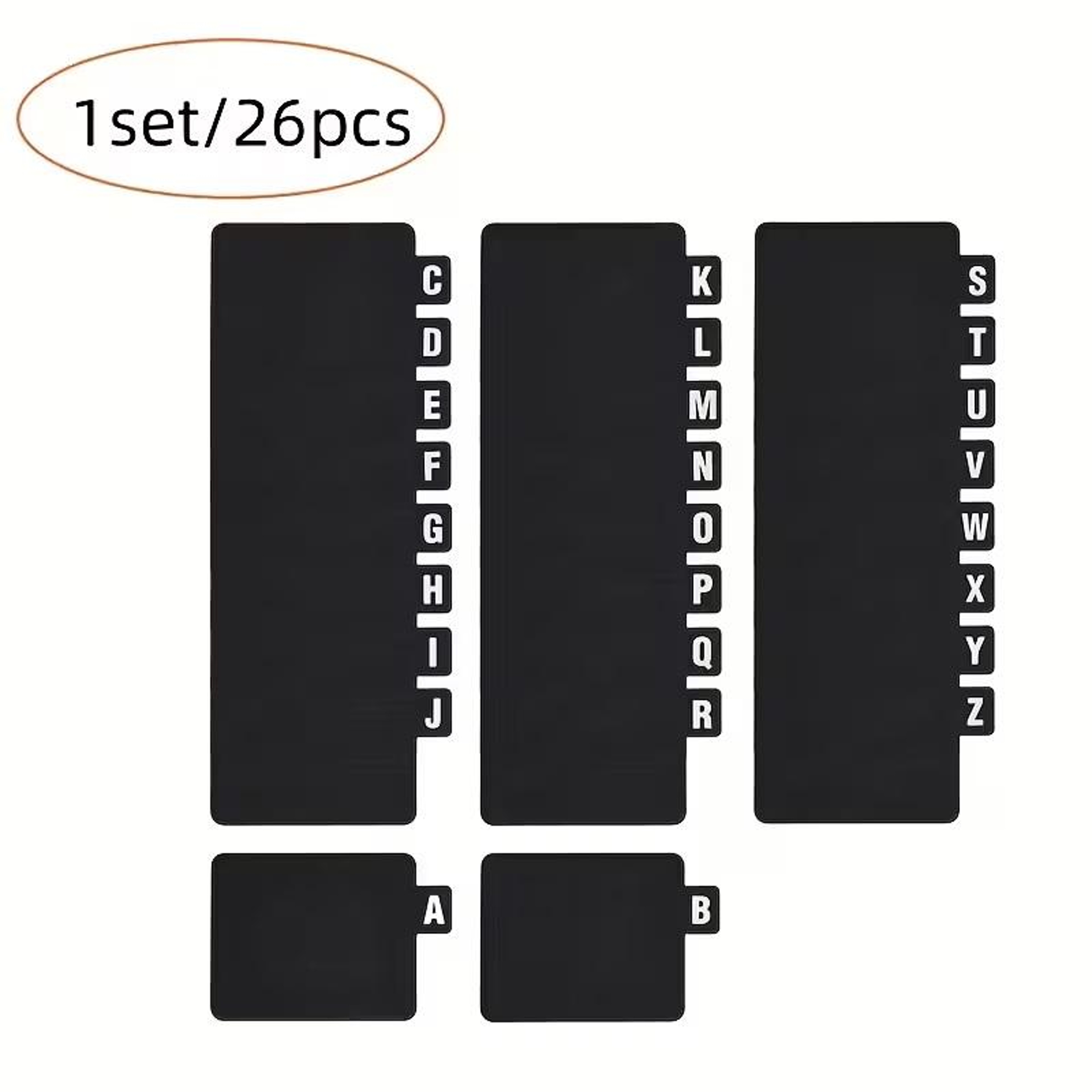 Alphabet A To Z Record  Media Organizer CD DVD Organizer Dividers Set For Easy Vinyl Record Storage 4
