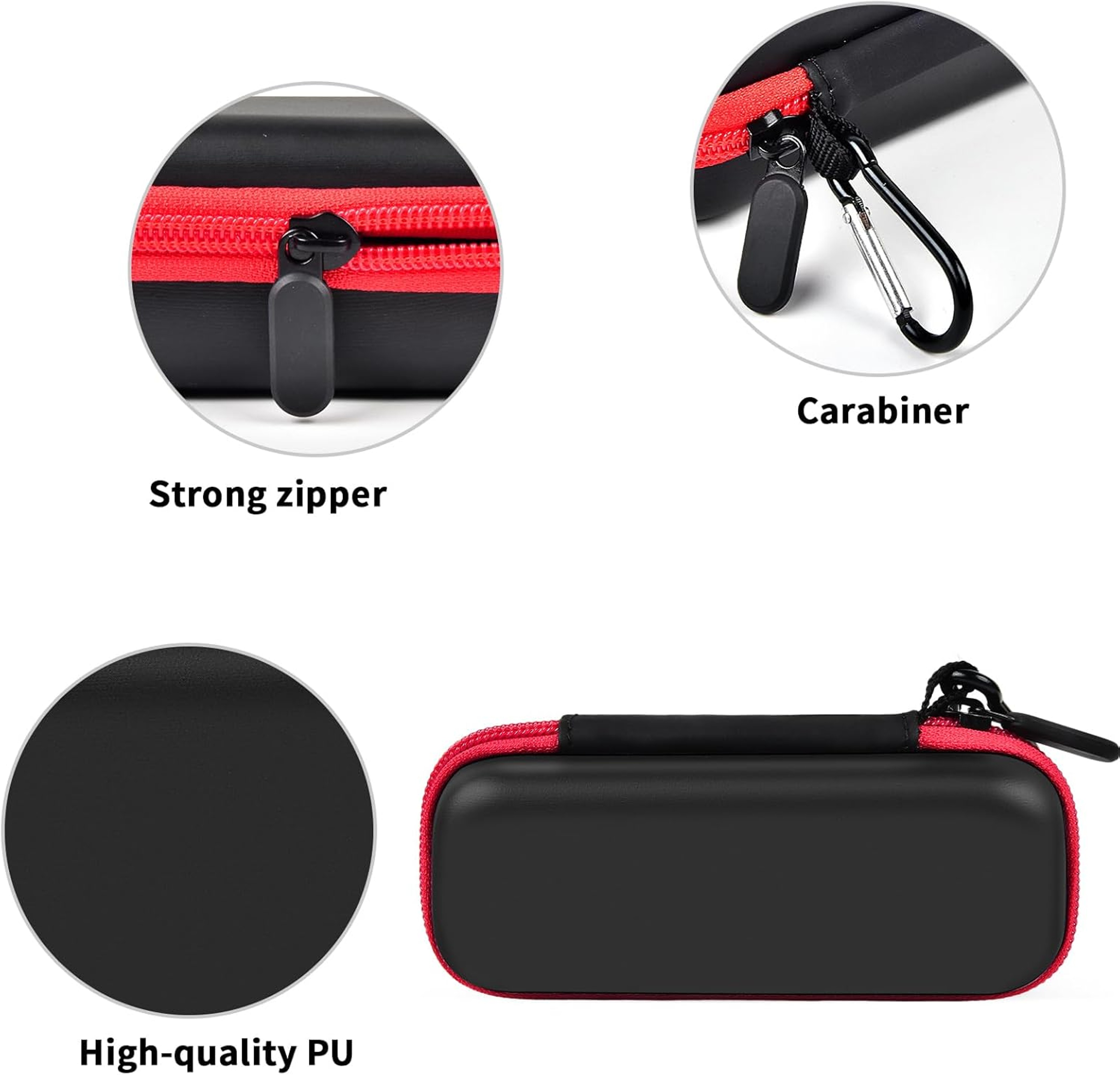 Logitech Hard Shell Travel Case With Organizer Pocket  Clip 4