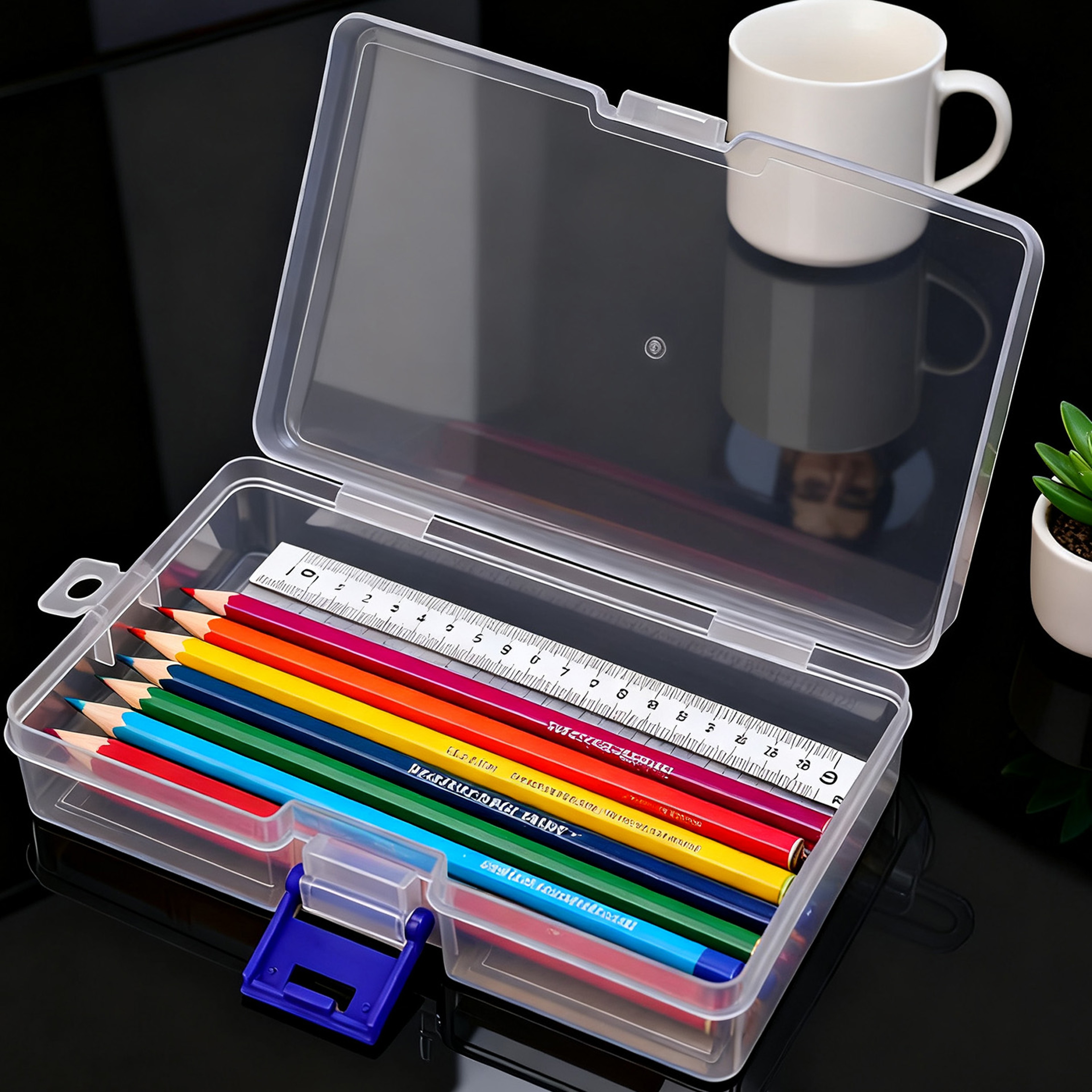 Lockable Clear Mini Storage Box Set For Jewelry Organizer Small Items  Travel Storage 3
