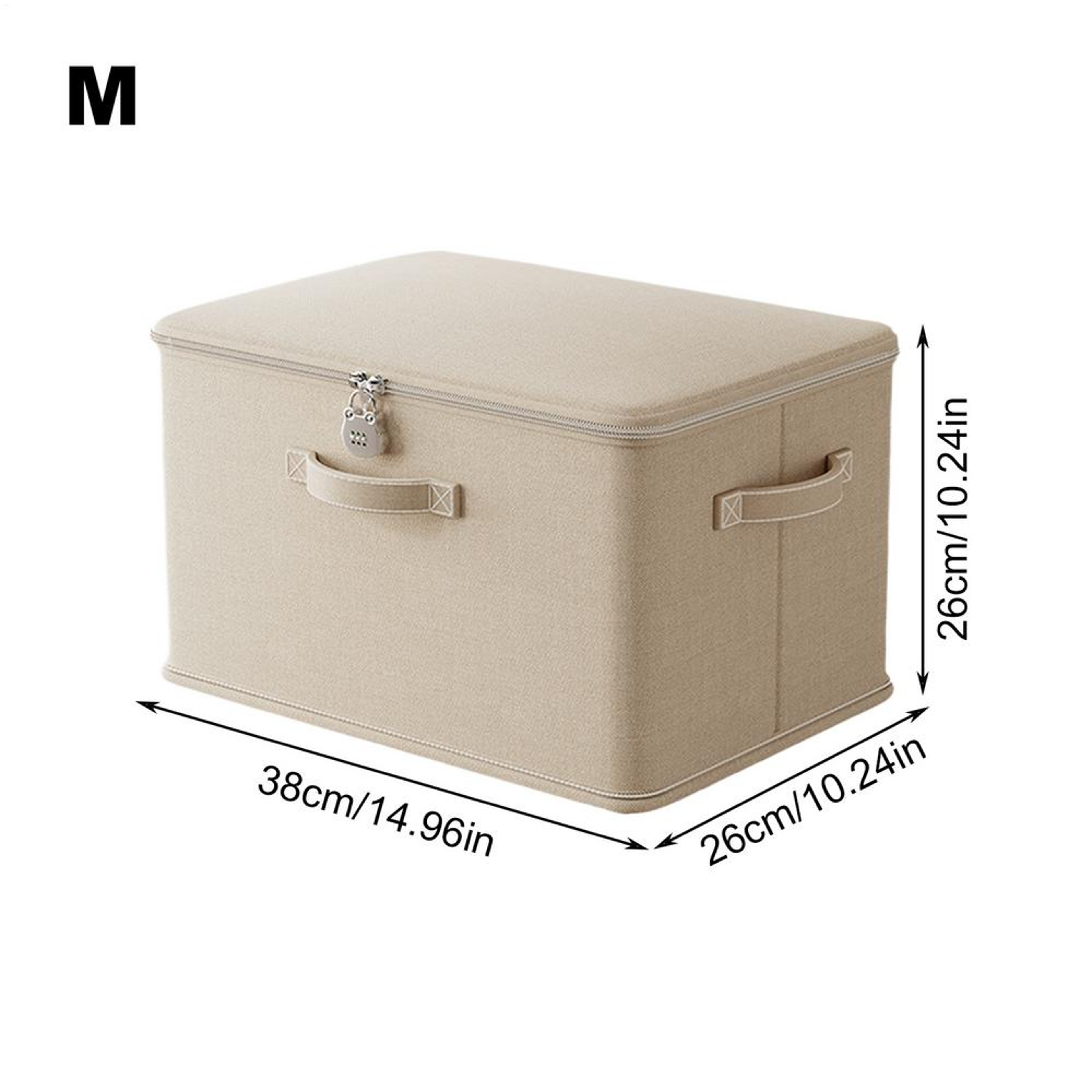 Lockable Stackable Storage Box with Handle Secure storage box with lock Organizer Bin – view 8