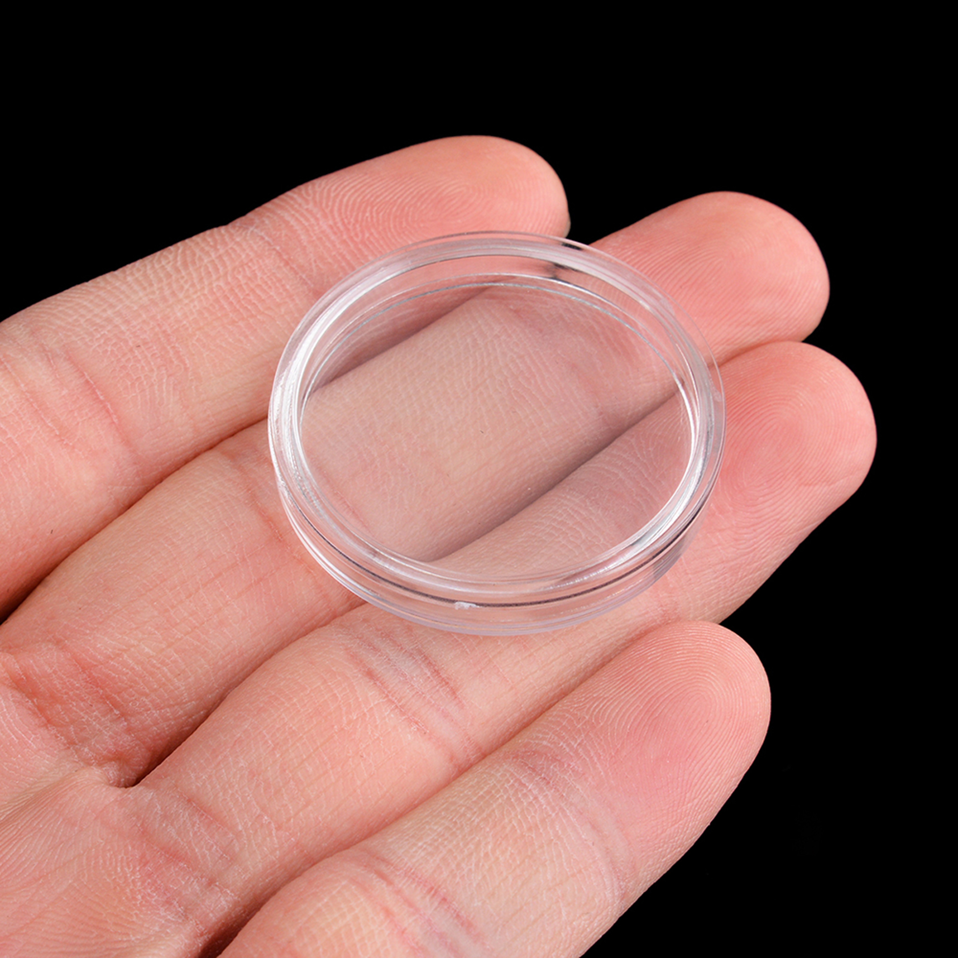Clear Coin Capsule Storage Box Set With Capsules For Collectors Display Organizer 1