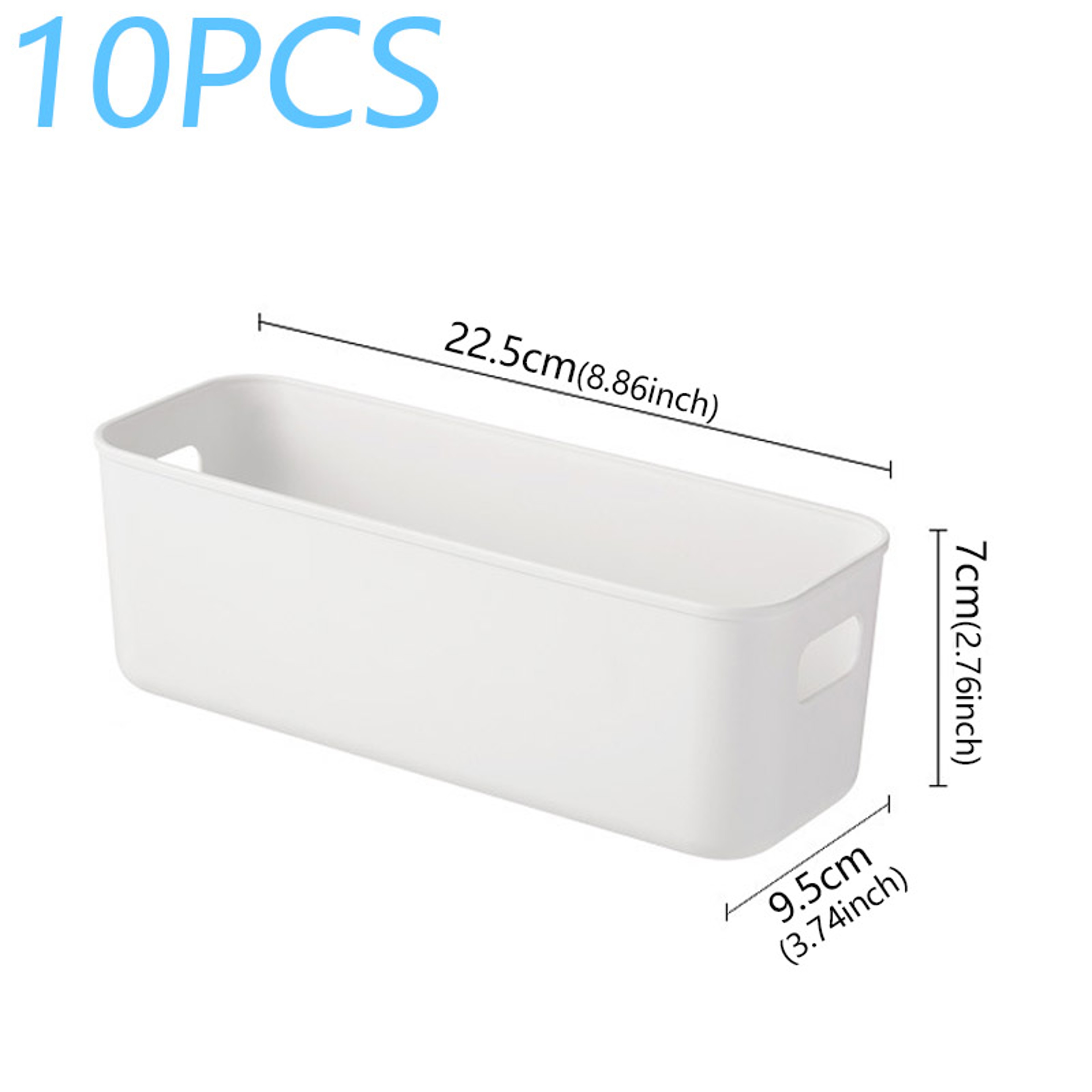 Stackable Storage Organizer Bins For Kitchen Fridge  Desktop Multi Purpose Drawer Box Set 4