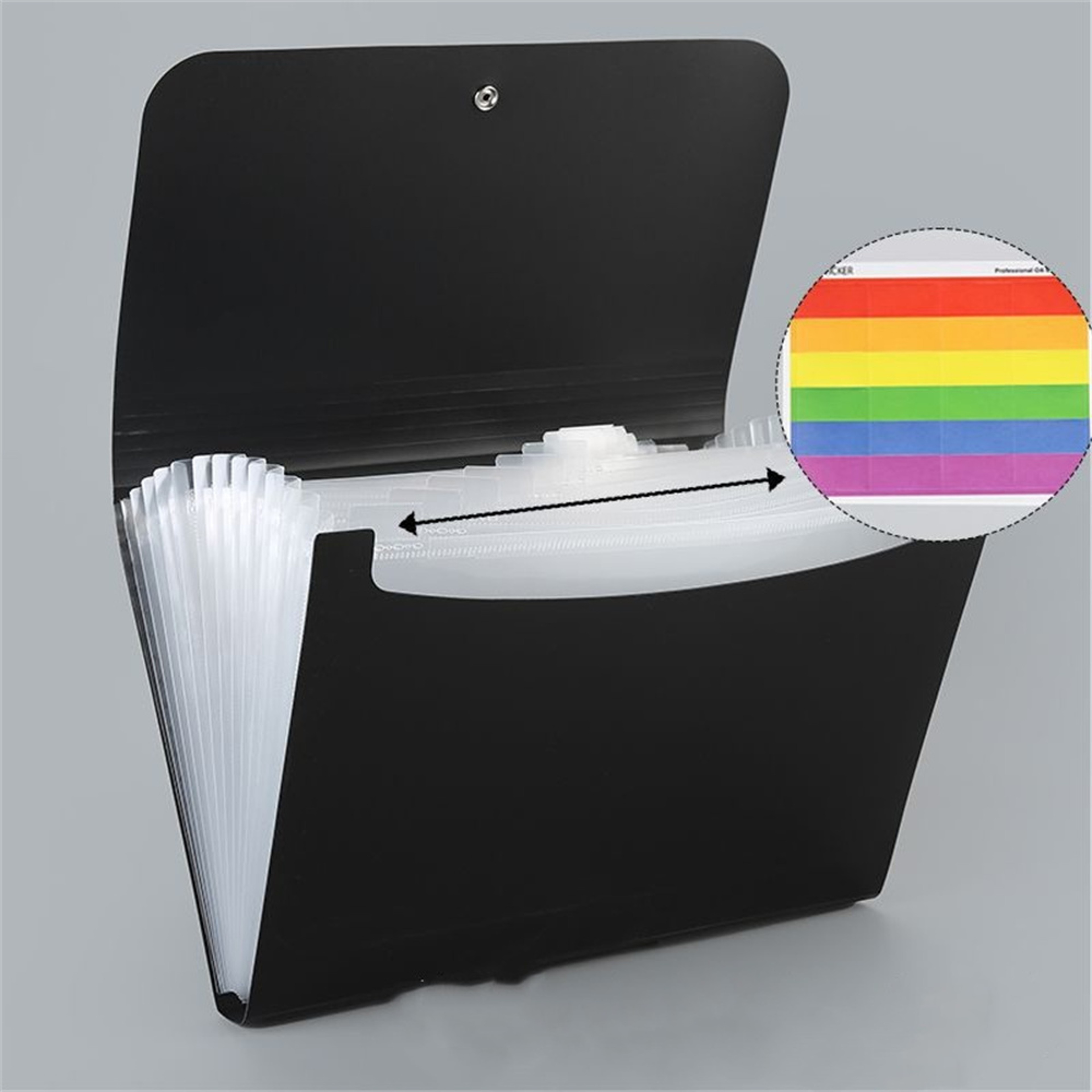 Large Capacity Waterproof File Organizer With Multi Pocket Document Storage For Papers 3