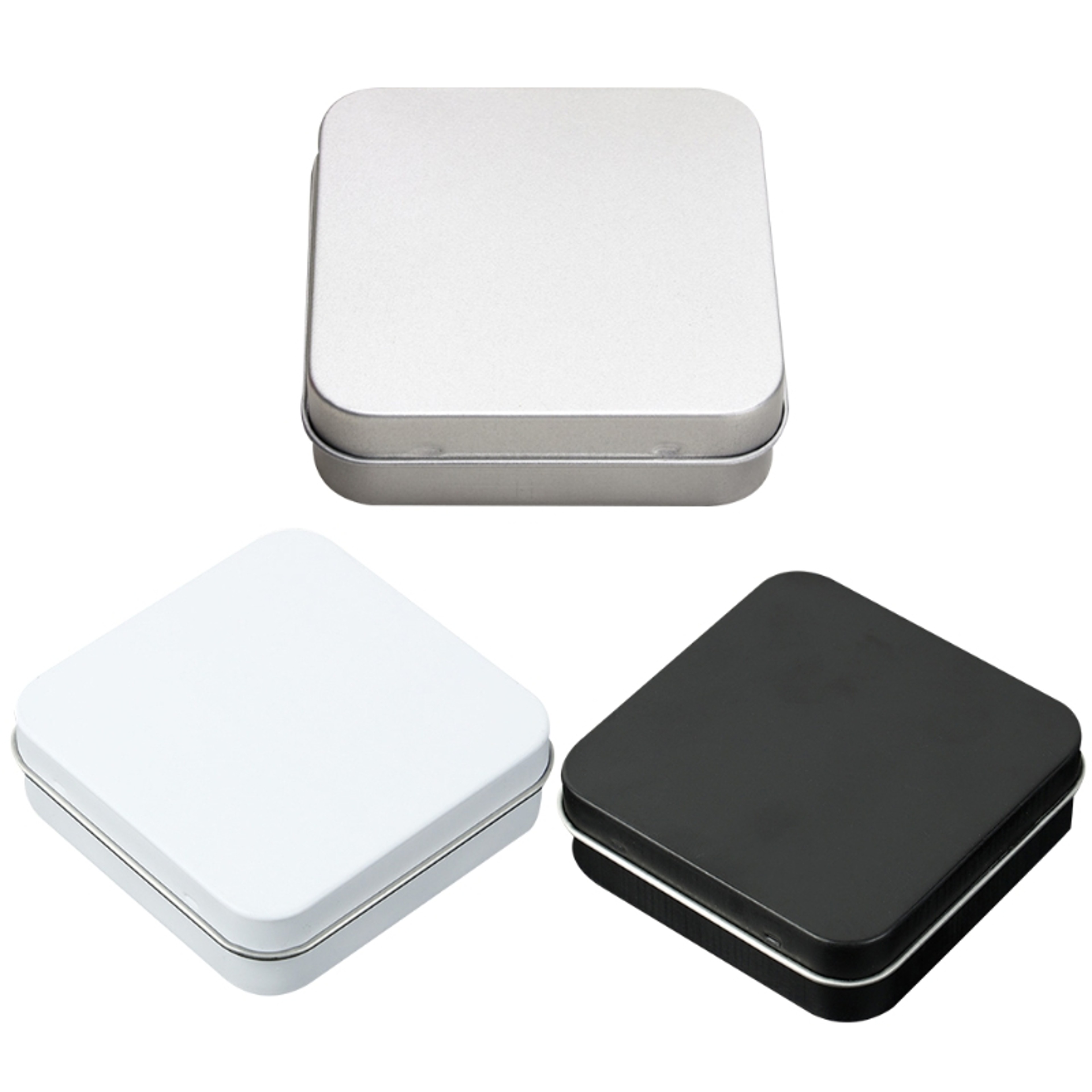 Durable Tin Storage Box Small Item Organizer  Candy Container 2