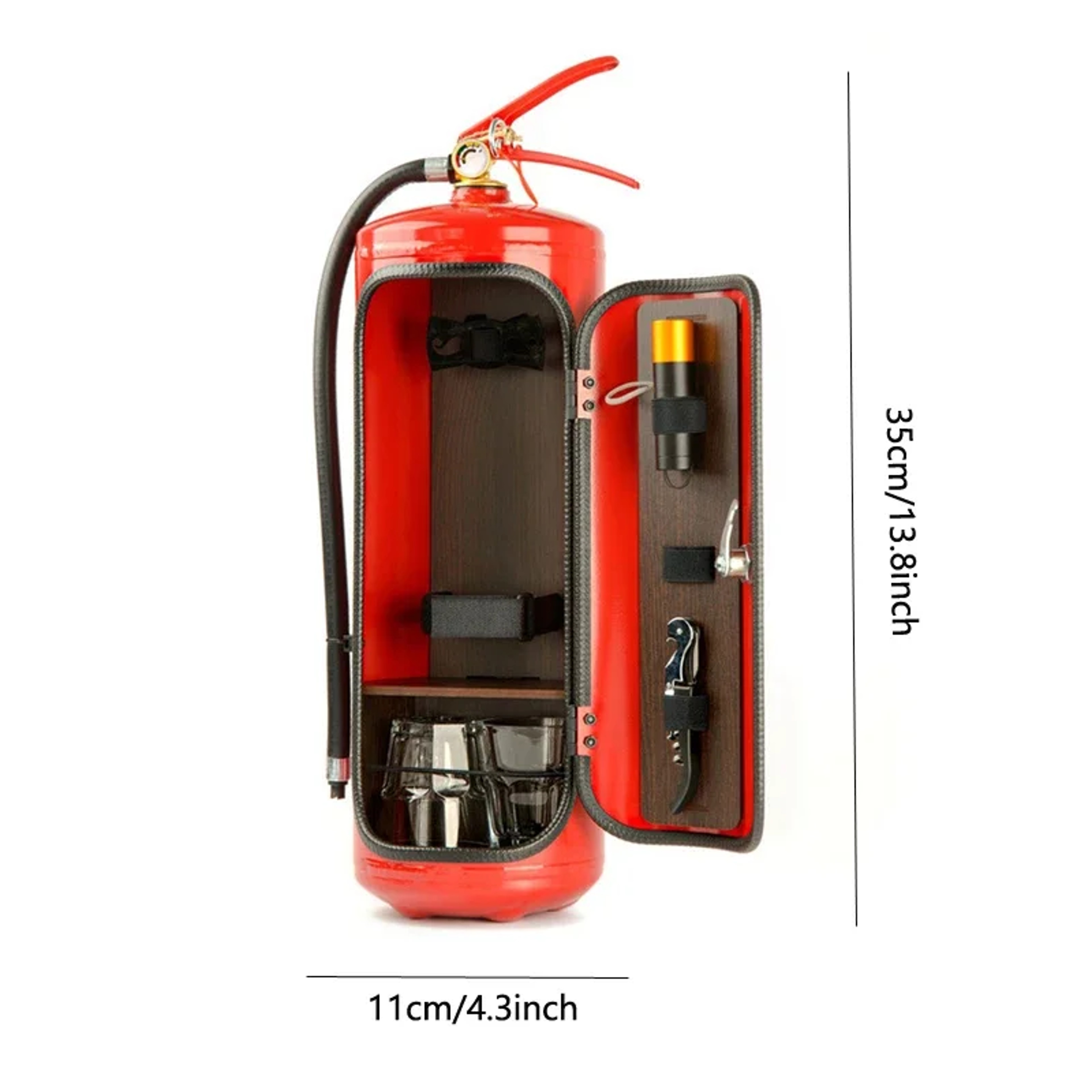 Fire Extinguisher Mini Bar Wine Cabinet Creative Wine Storage  Novelty Home Bar Decor Gift 3