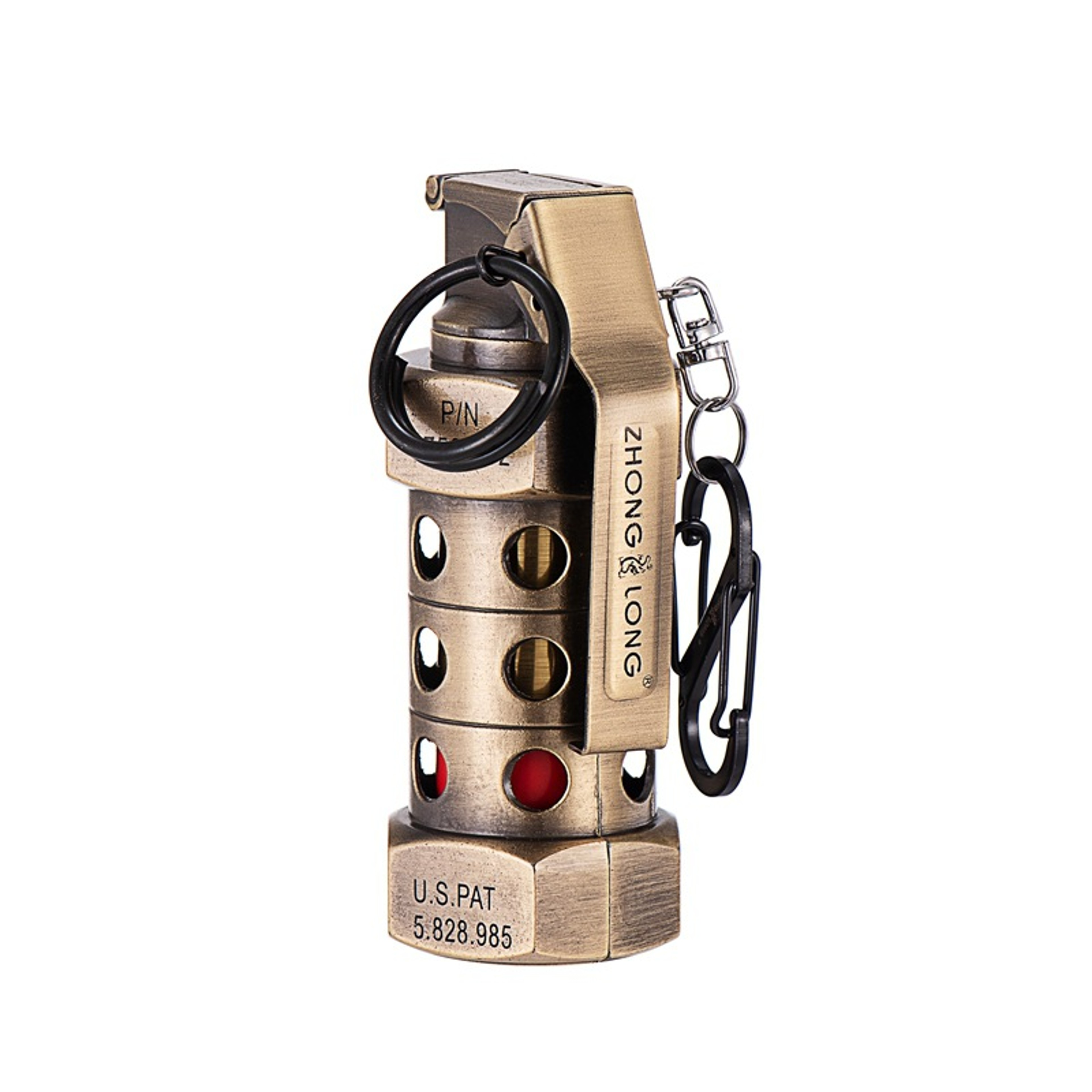 Grenade Shaped USB Rechargeable Windproof Lighter Keychain 7