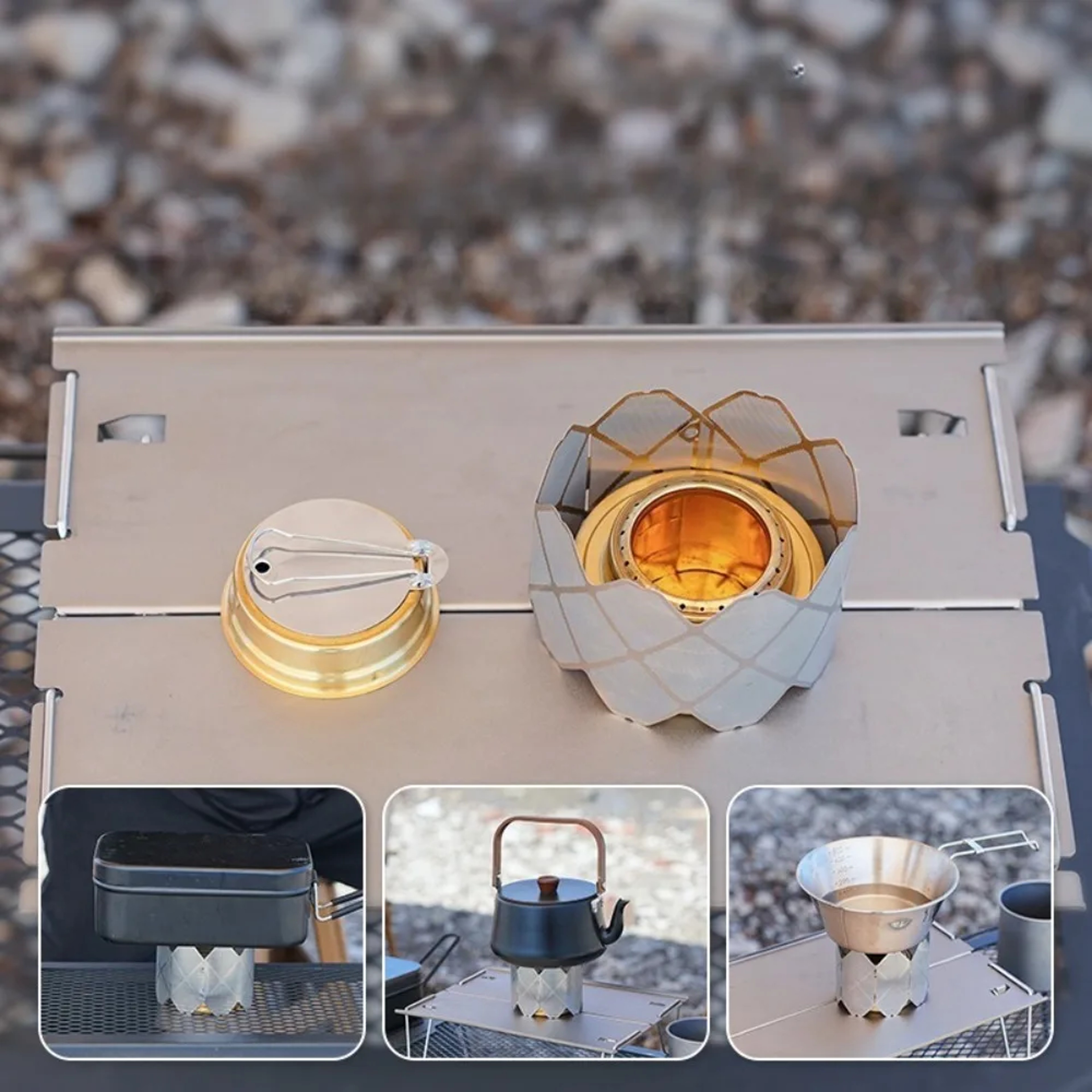 Ultra Light Windproof Camping Stove Shield Ring For Burners 2