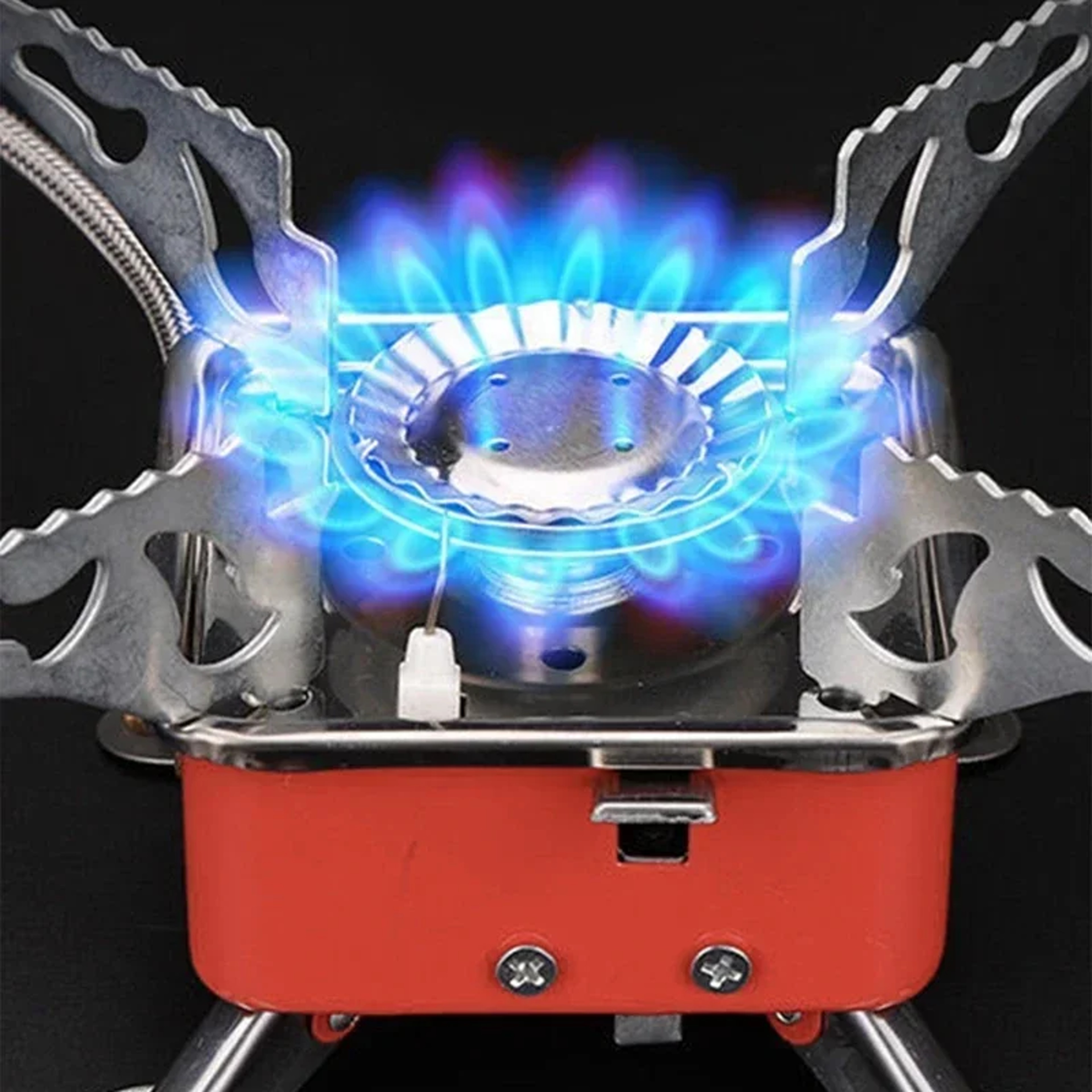 Foldable Camping Gas Stove Windproof Backpacking Burner 0