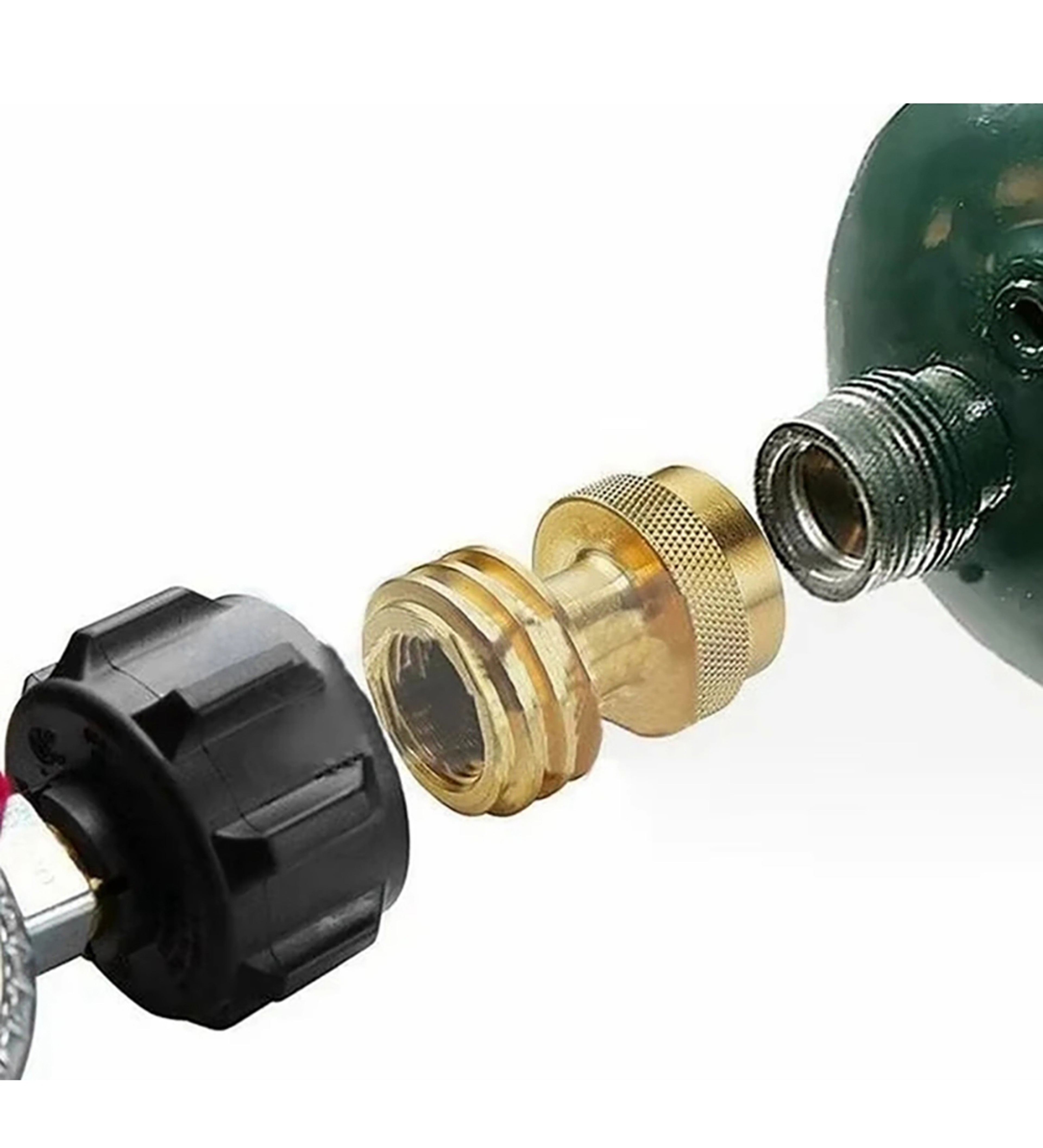 Universal Brass Propane Tank Adapter Propane Converter For Camping  BBQ 1