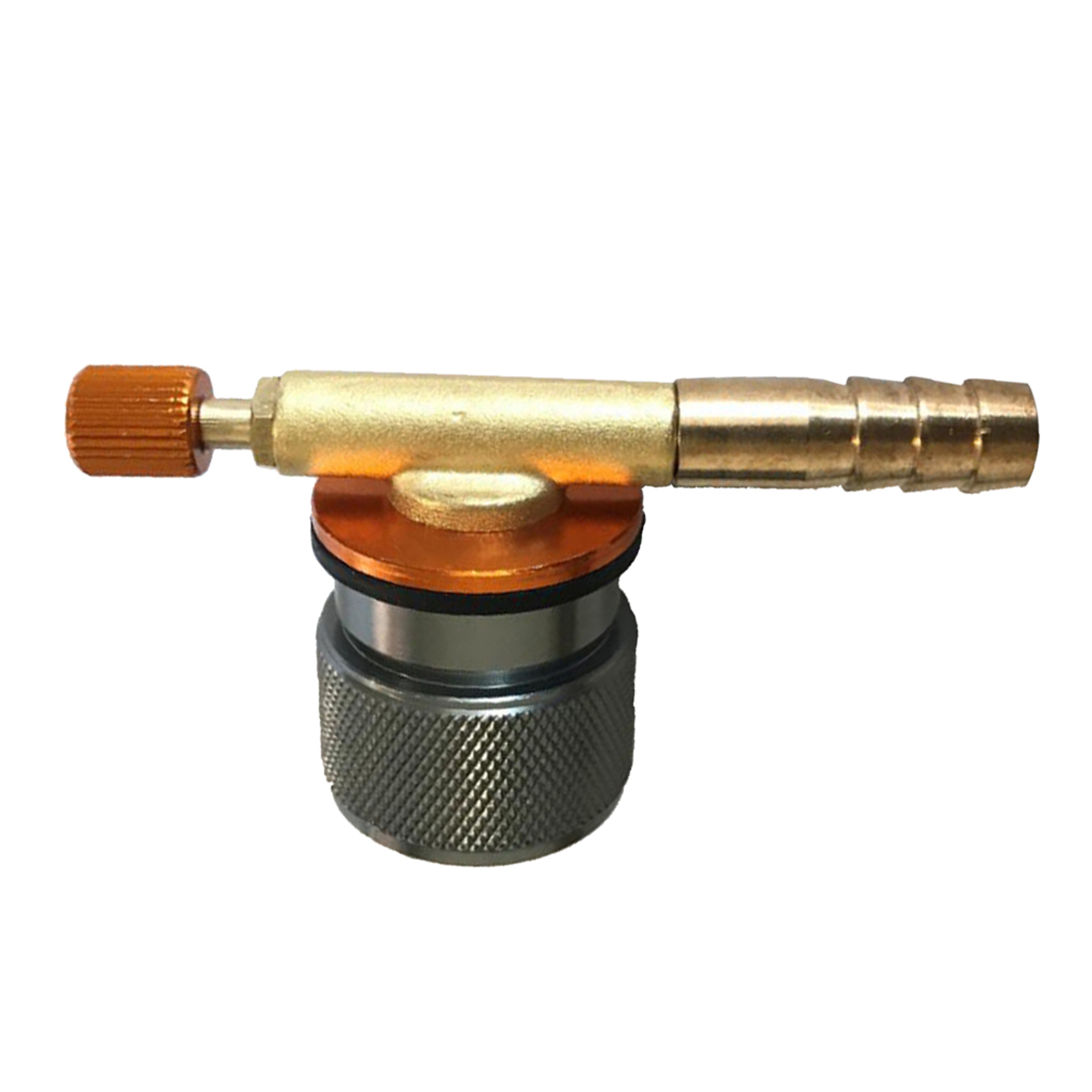 Propane Refill Adapter with Valve for Camping Gas Adapter Flat Cylinder Tank Coupler – view 1