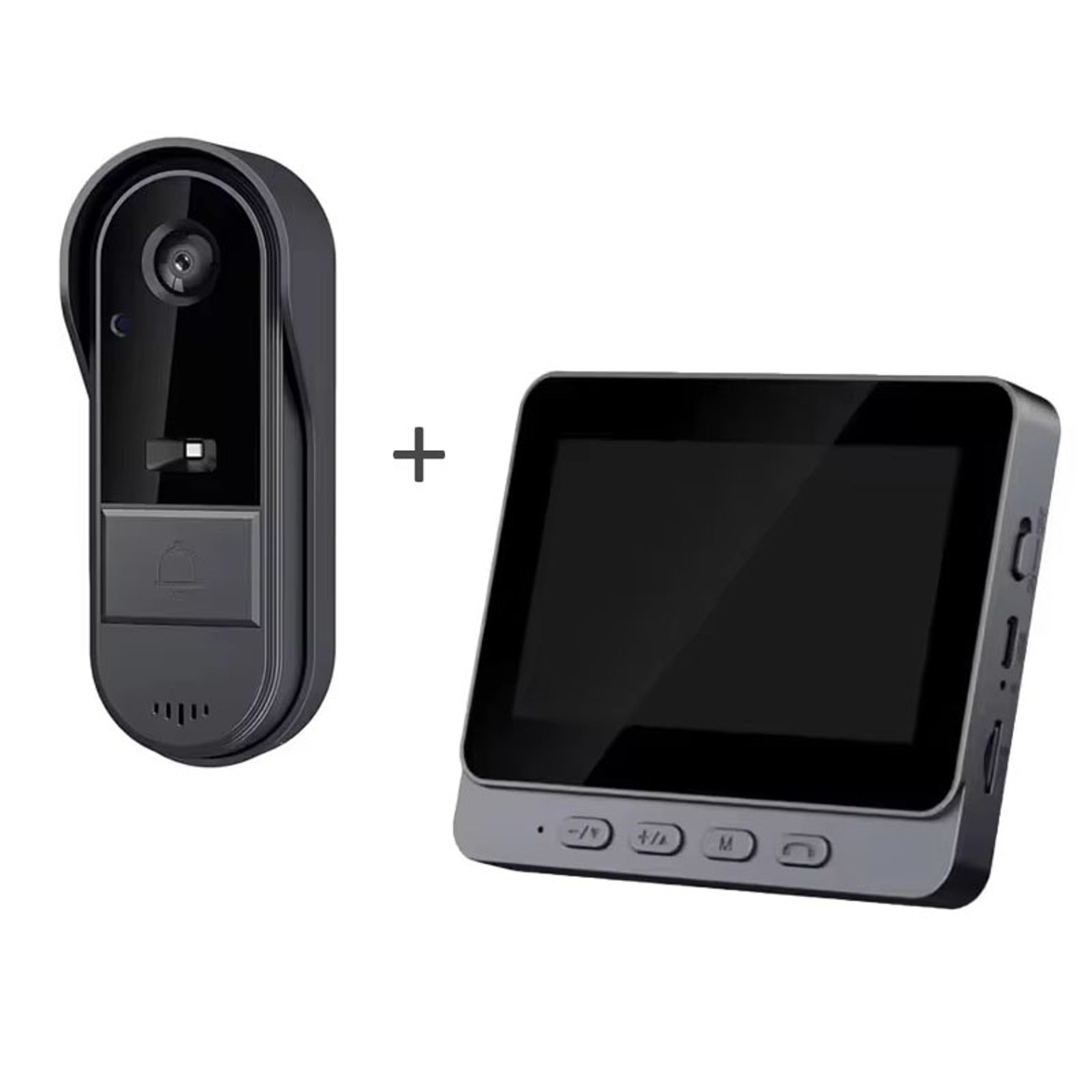 Wireless Video Doorbell Intercom With Screen HD Night Vision  Waterproof Camera 0