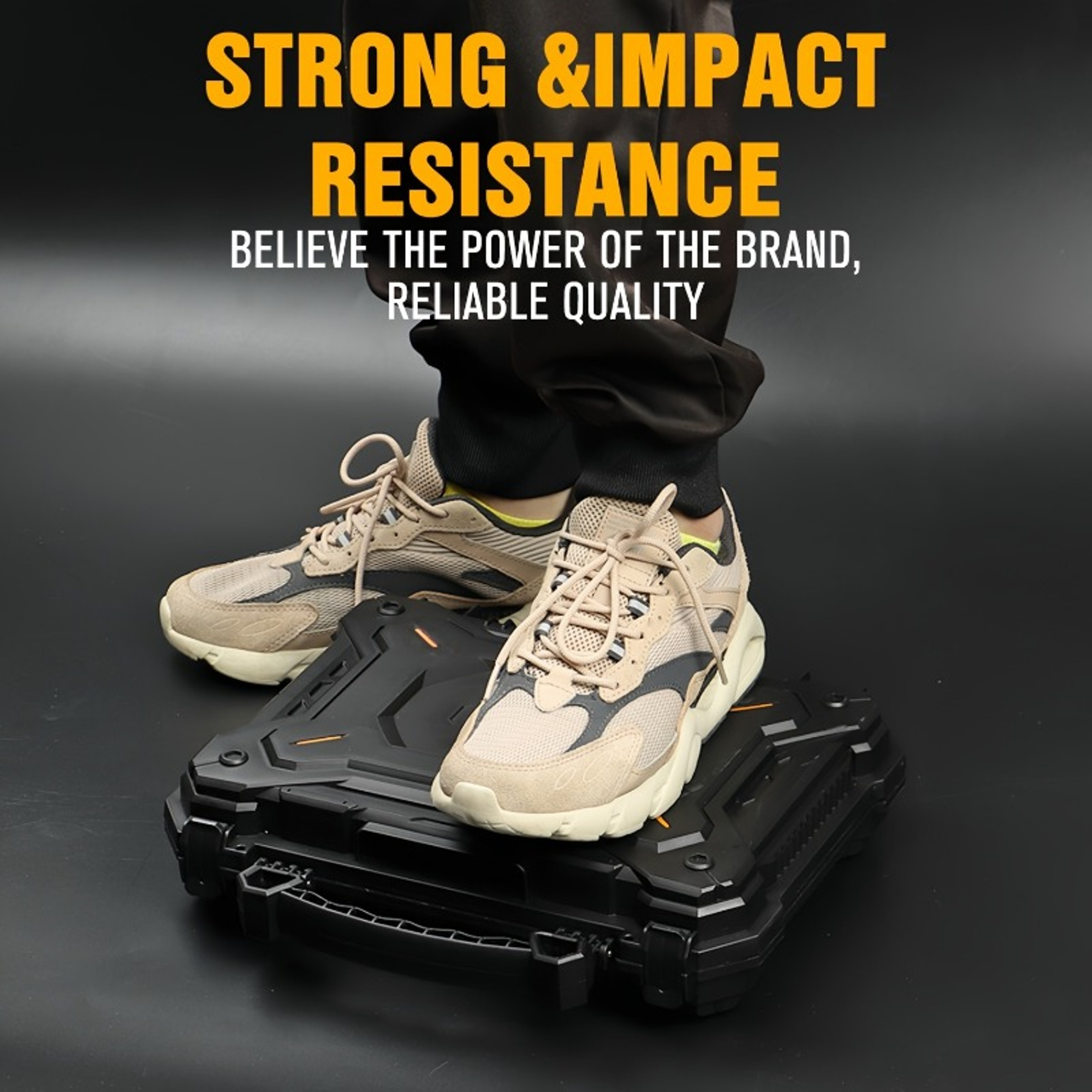 Portable Waterproof Gun Safe Case With Lock Dustproof Impact Resistant Tactical Storage Box 3