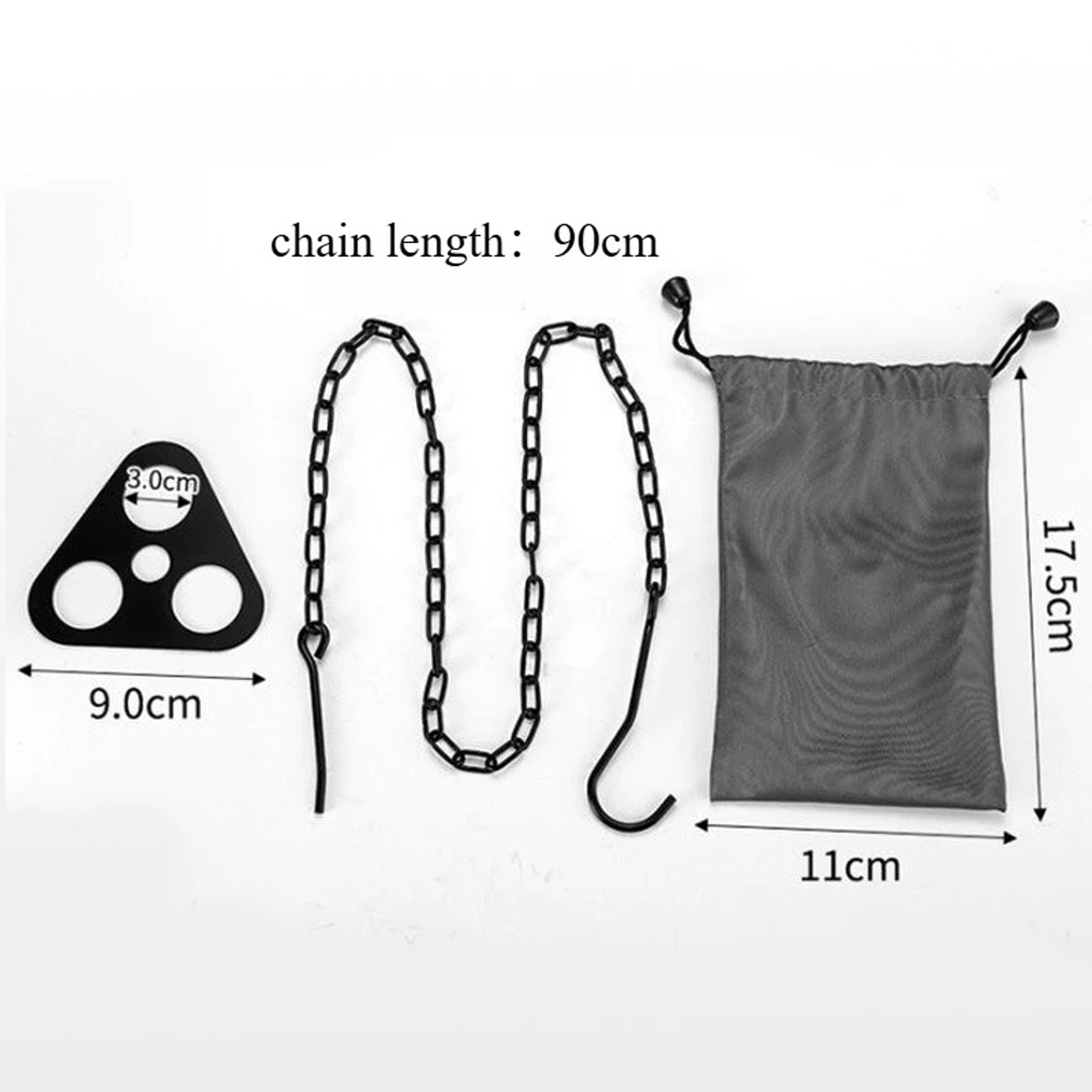 Portable Camping Tripod Hook Kit For Campfire Cooking Adjustable Stainless Steel Hanging Pot Rack 6