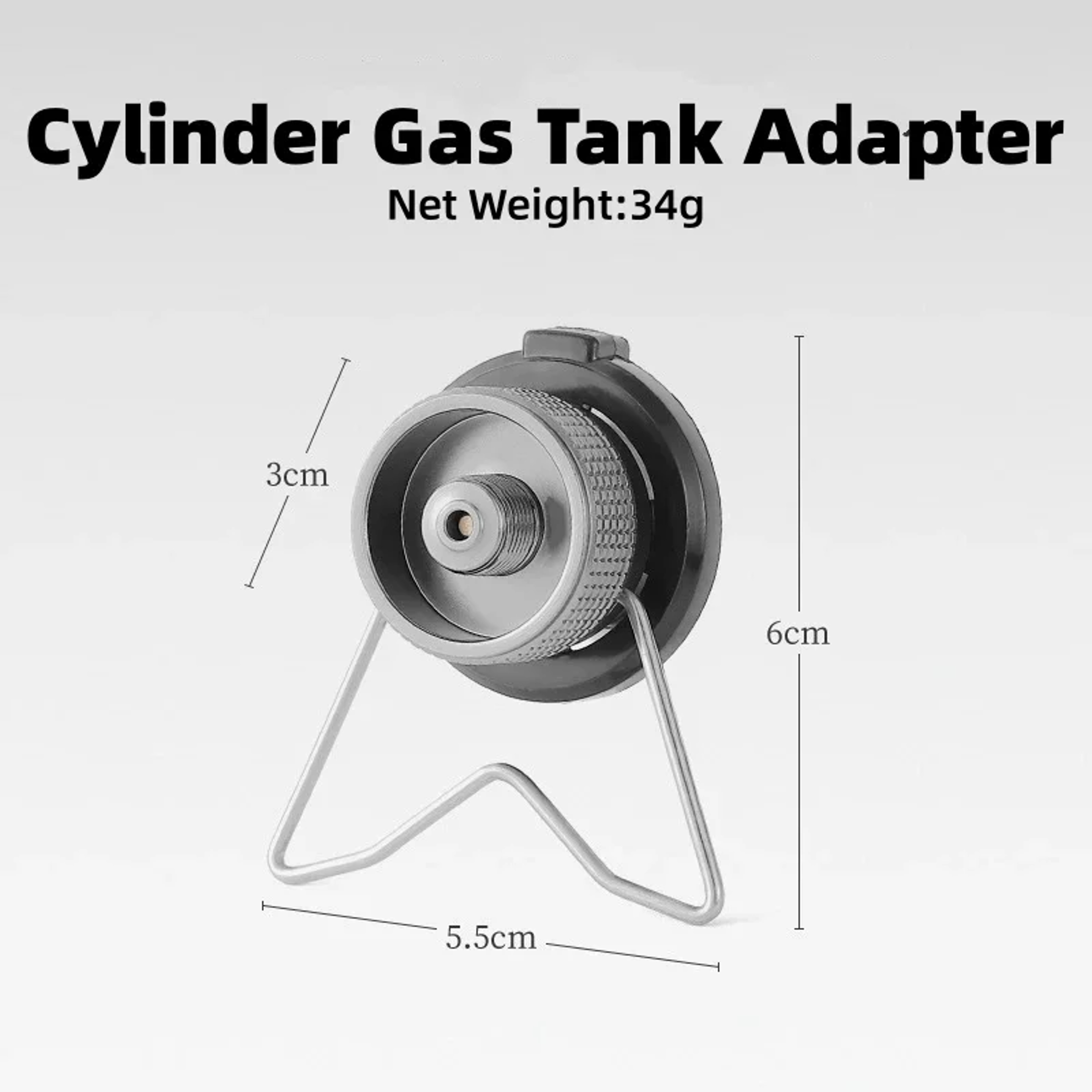 Portable Butane Adapter For Camping Stove Gas Conversion With Bracket 6