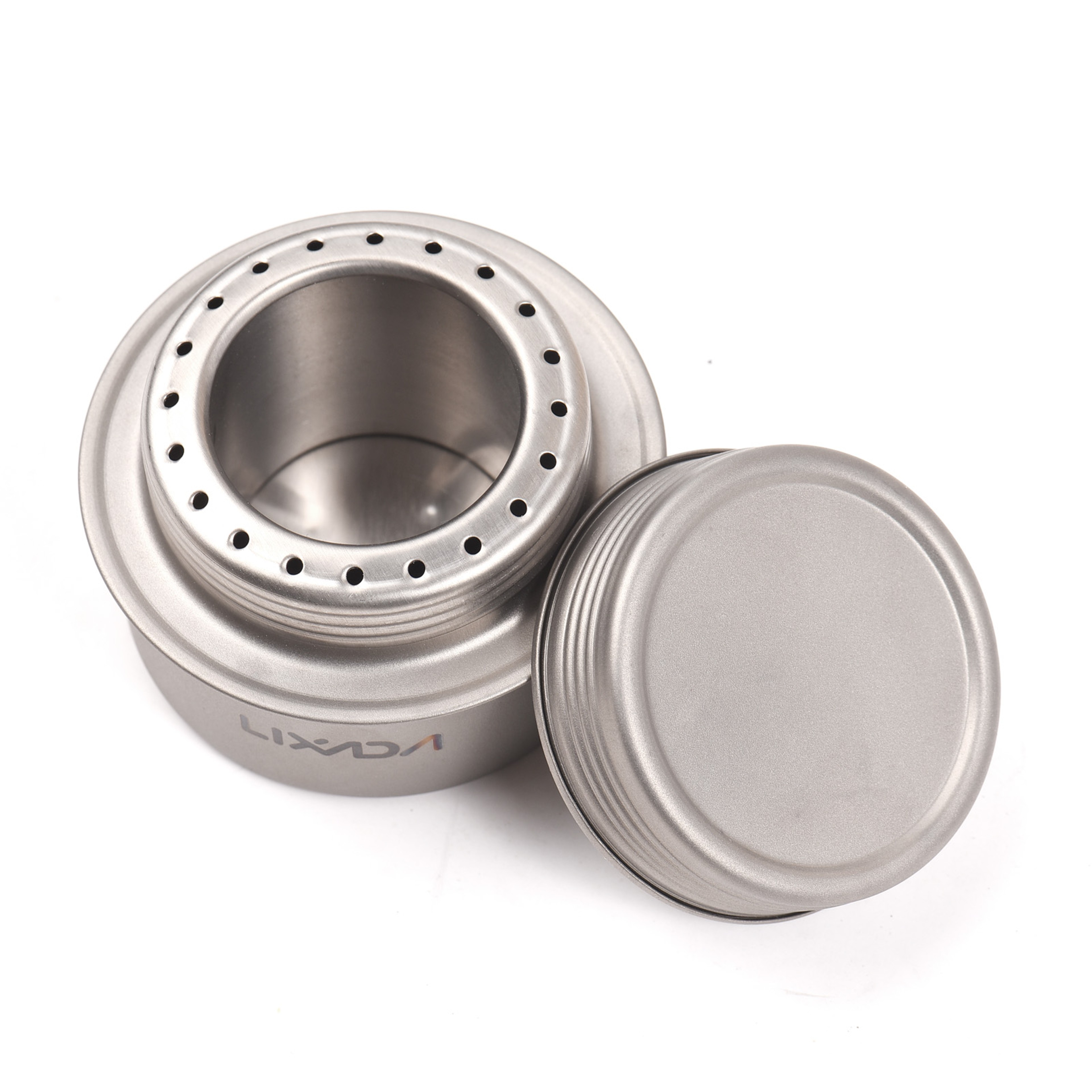 Lightweight Titanium Backpacking Stove with Alcohol Burner for Camping – view 1