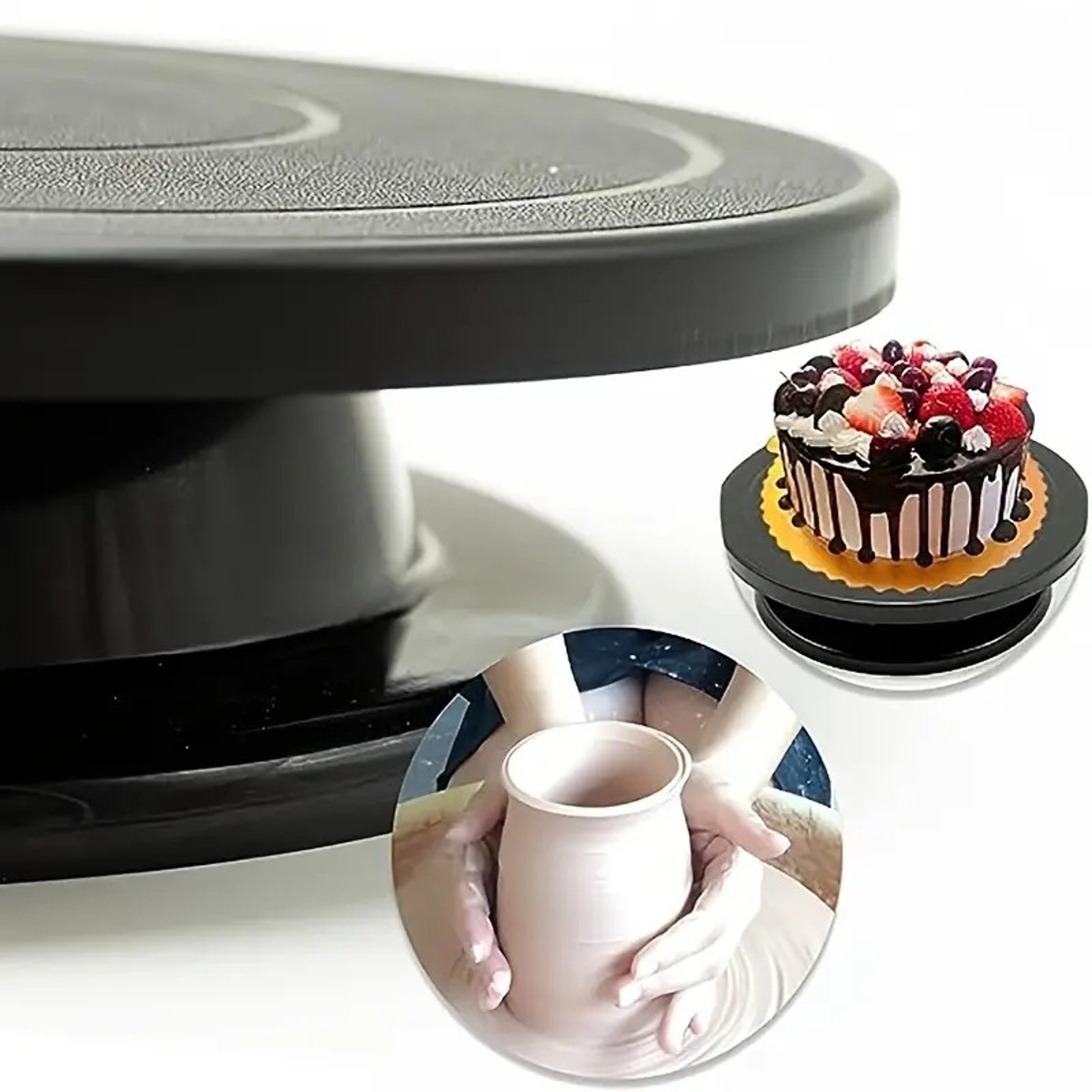 Rotating Pottery Wheel Turntable For Clay Sculpting  Cake Decorating 1