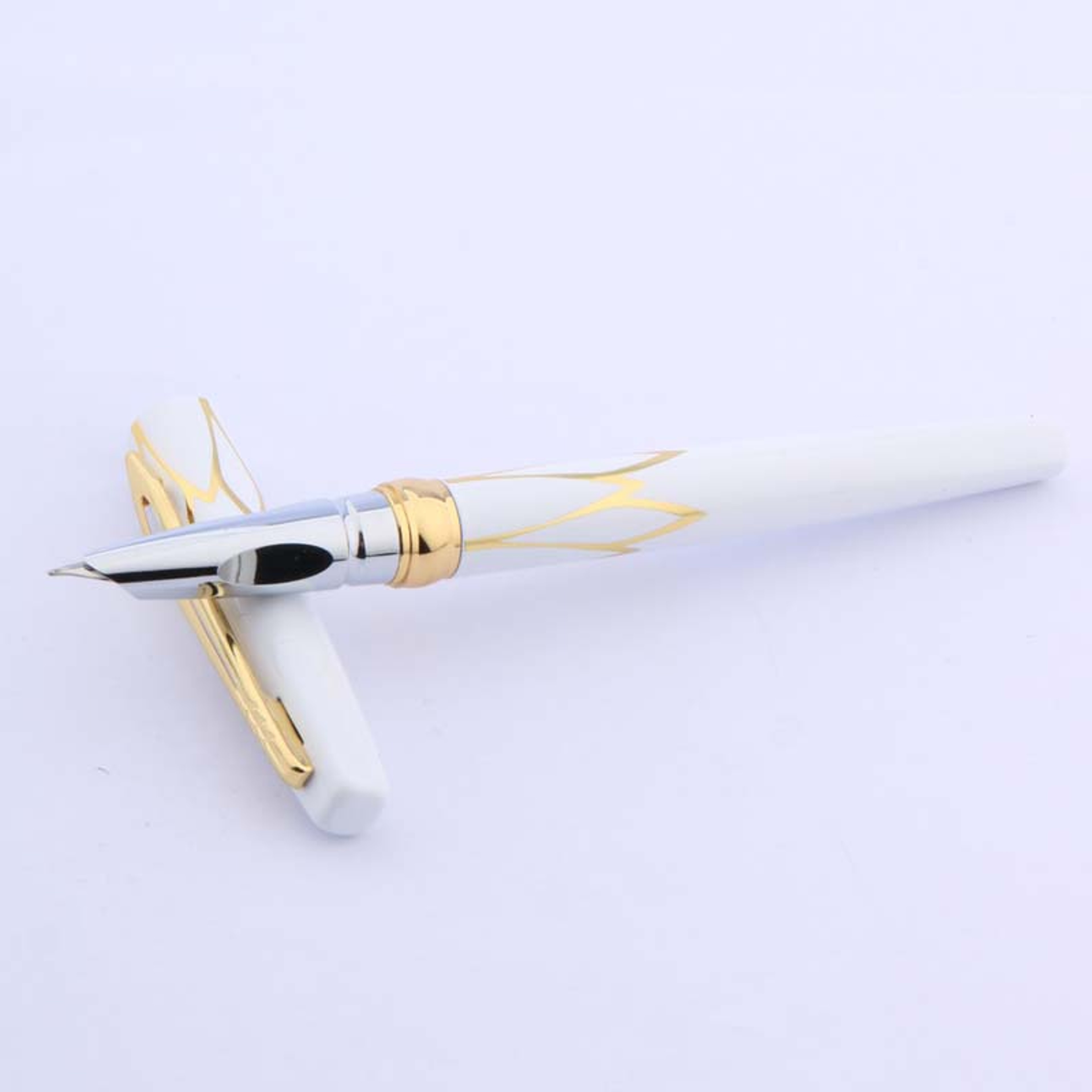 Luxury Fountain Pen With Gold Trim Fine Nib Elegant Writing Gift Pen 4