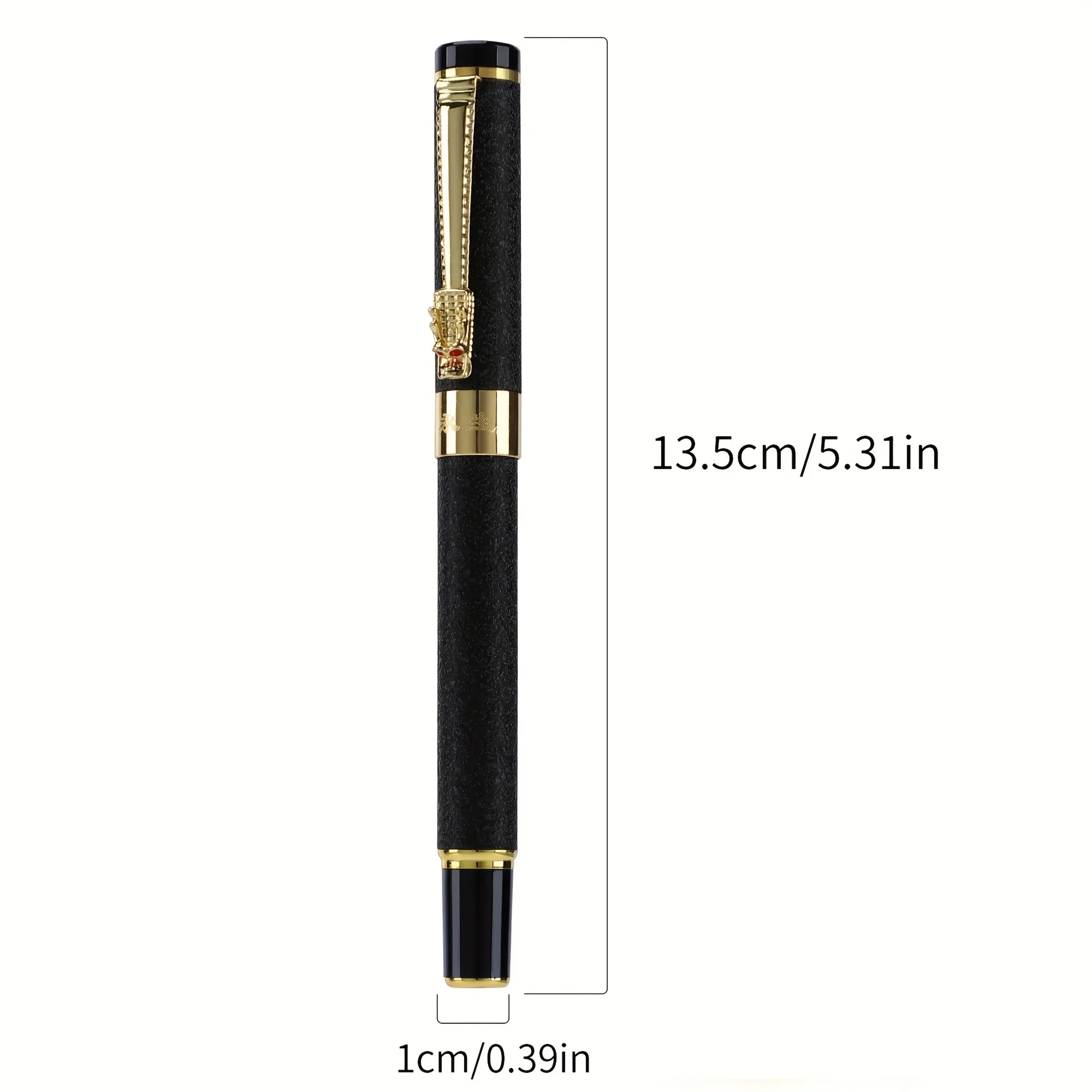 Luxury Crystal Fountain Pen With Gold Finish Medium Nib Signature Writing Pen 7