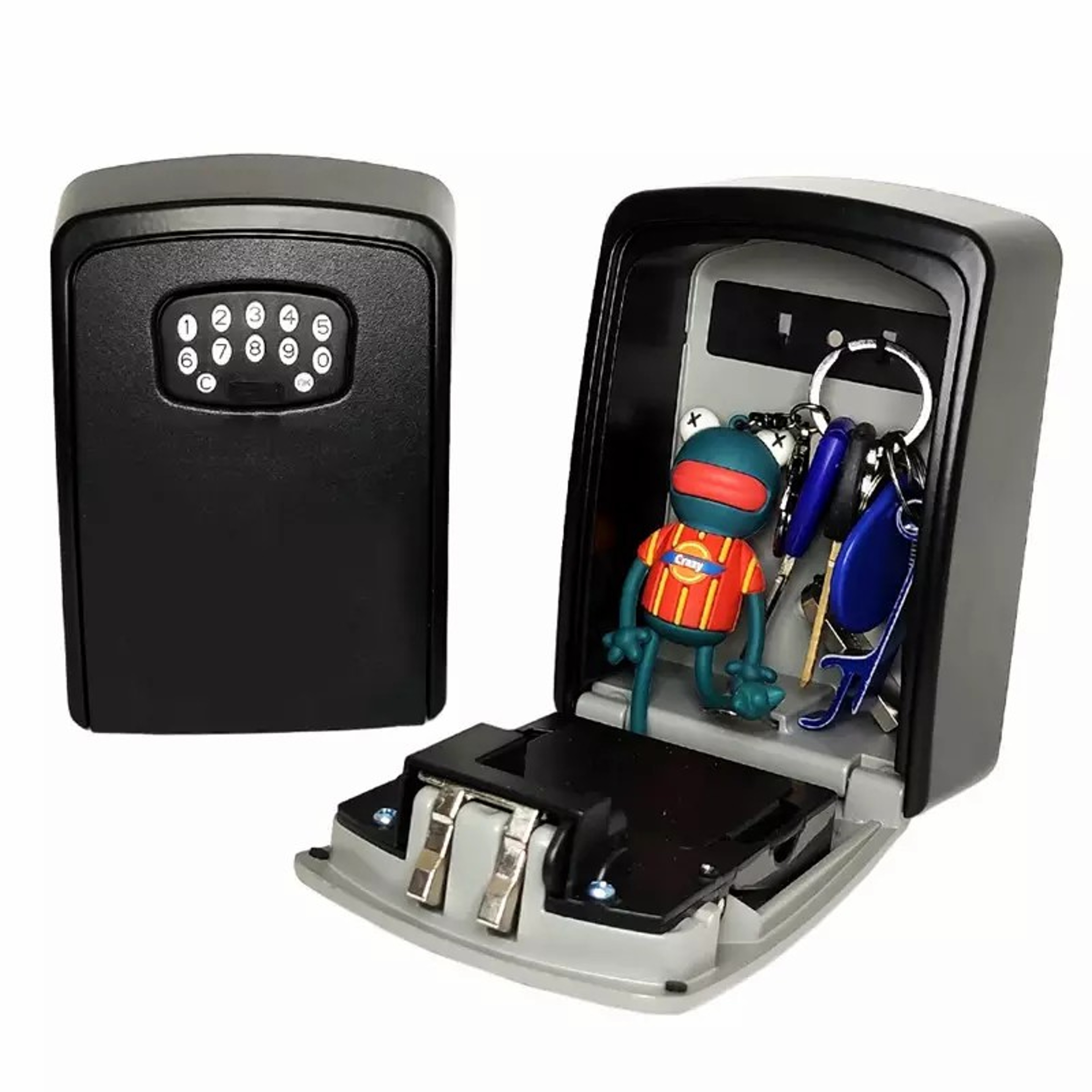 Smart Bluetooth Wall Mounted Key Lock Box With APP Control Waterproof Large Capacity Safe 5
