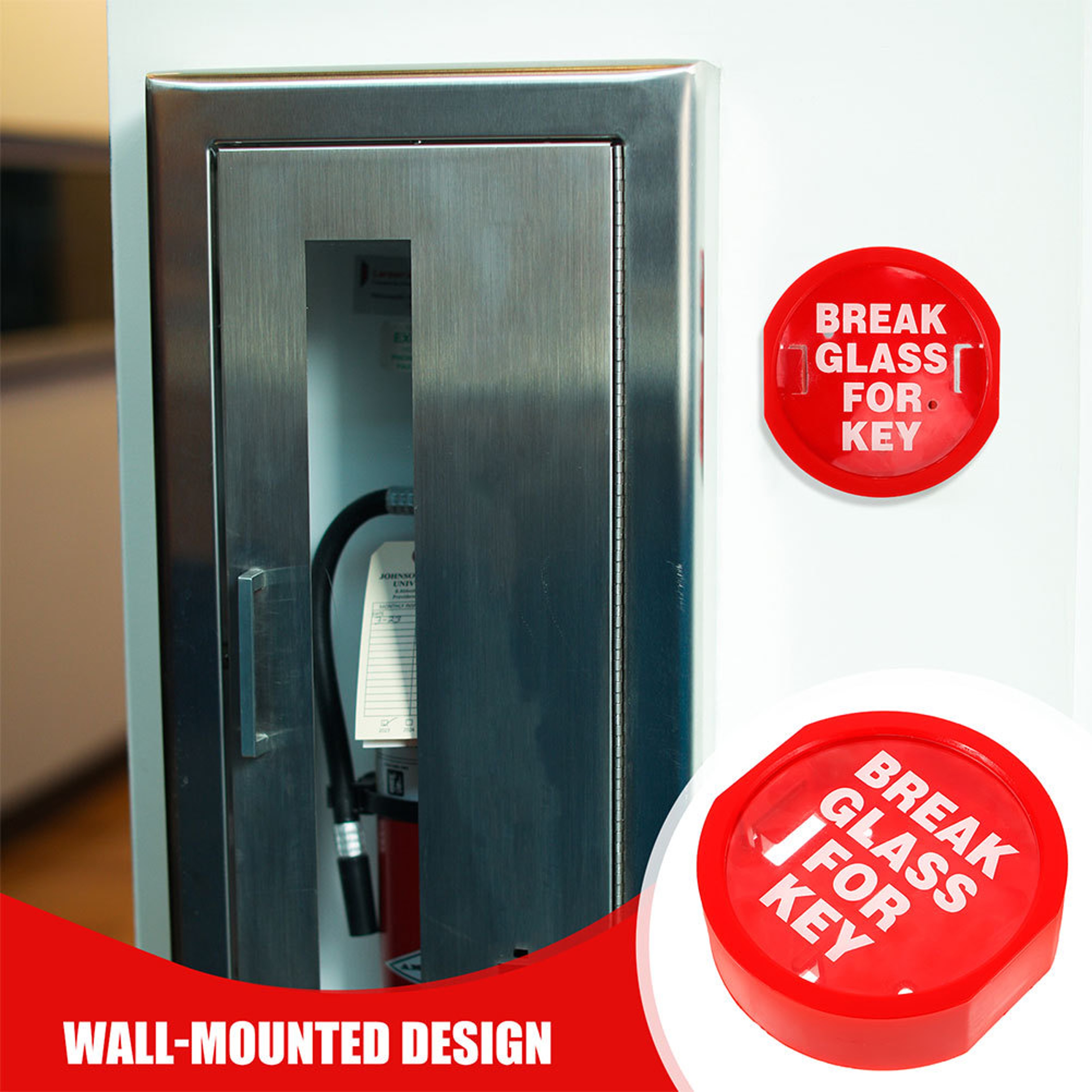 Fire Safety Emergency Key Lock Box Wall Mounted Quick Access Storage 3