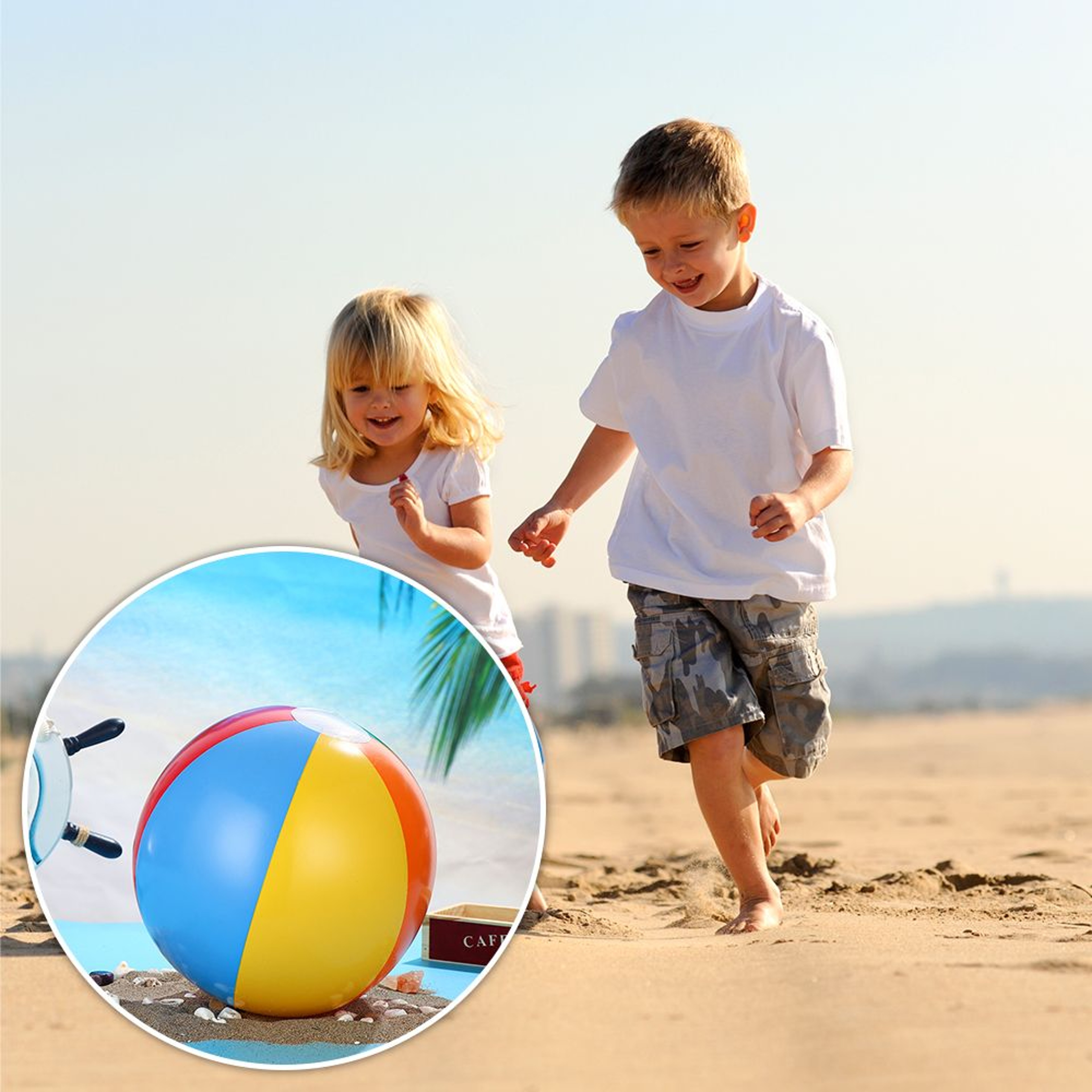 Beach Ball For Kids Pool Fun Lightweight Summer Water Play Toy 2