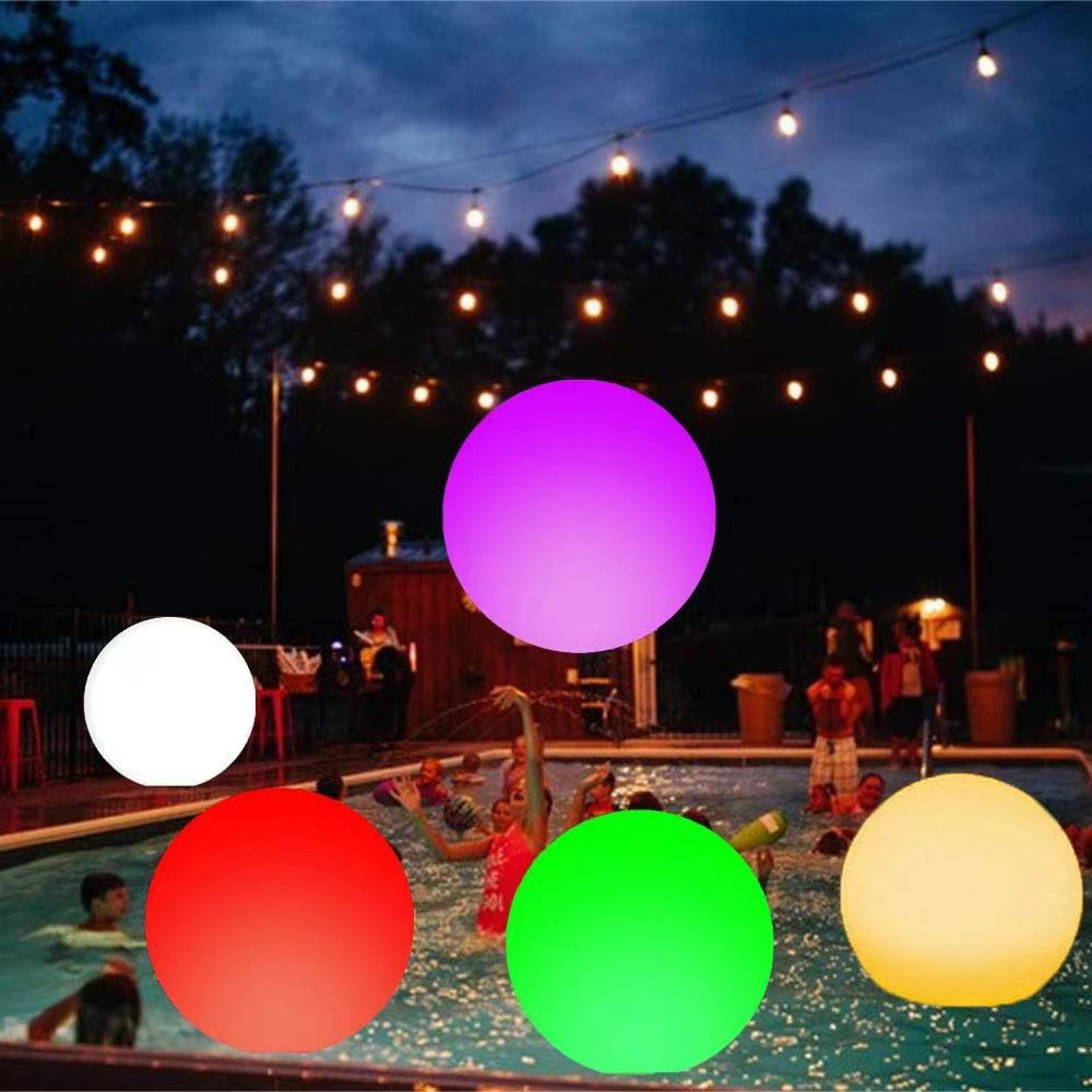 Color LED Glow Ball Inflatable Light With Remote Control For Pool Beach And Outdoor Decor 3
