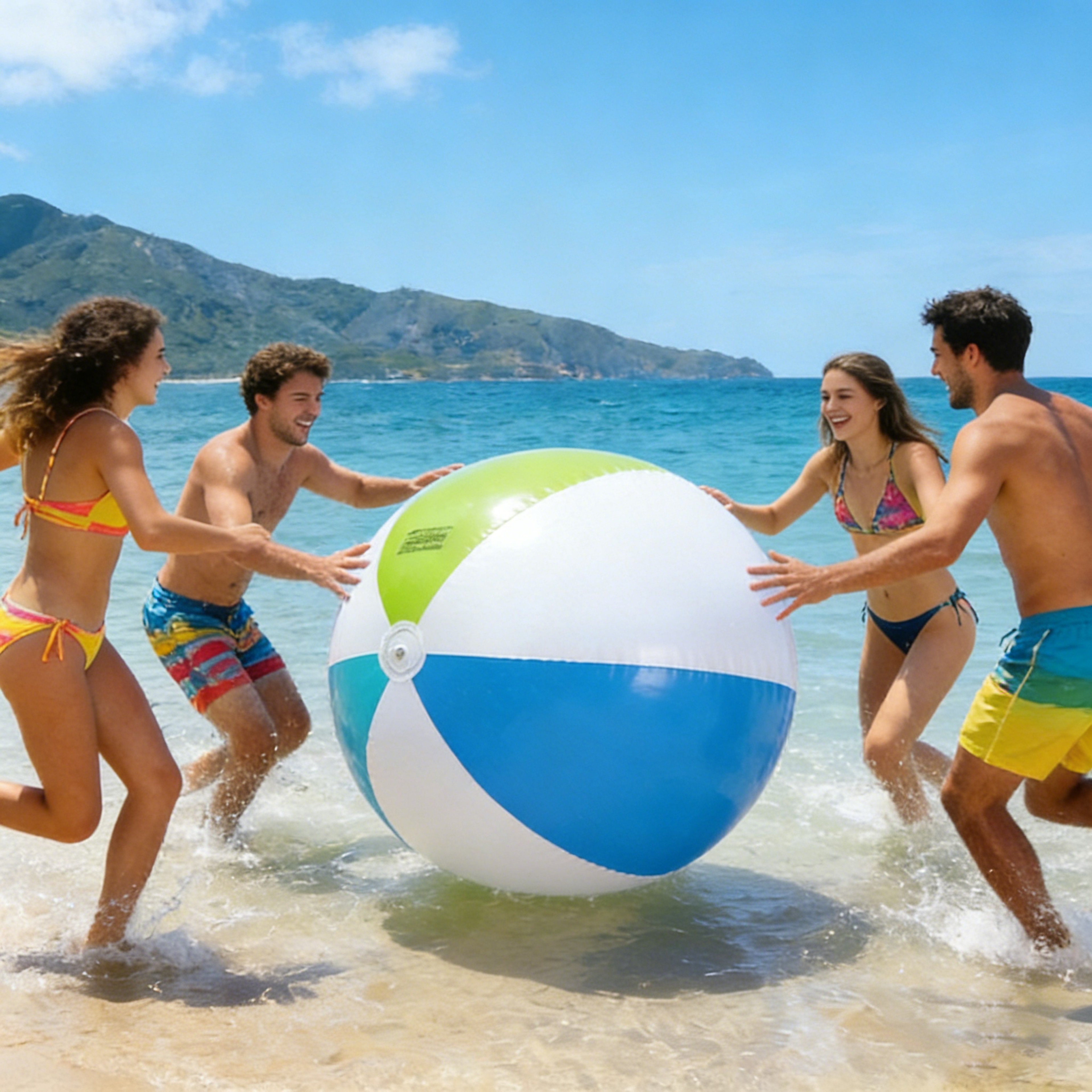 Giant Inflatable Beach Ball Outdoor Pool  Party Toy For Kids And Adults 0