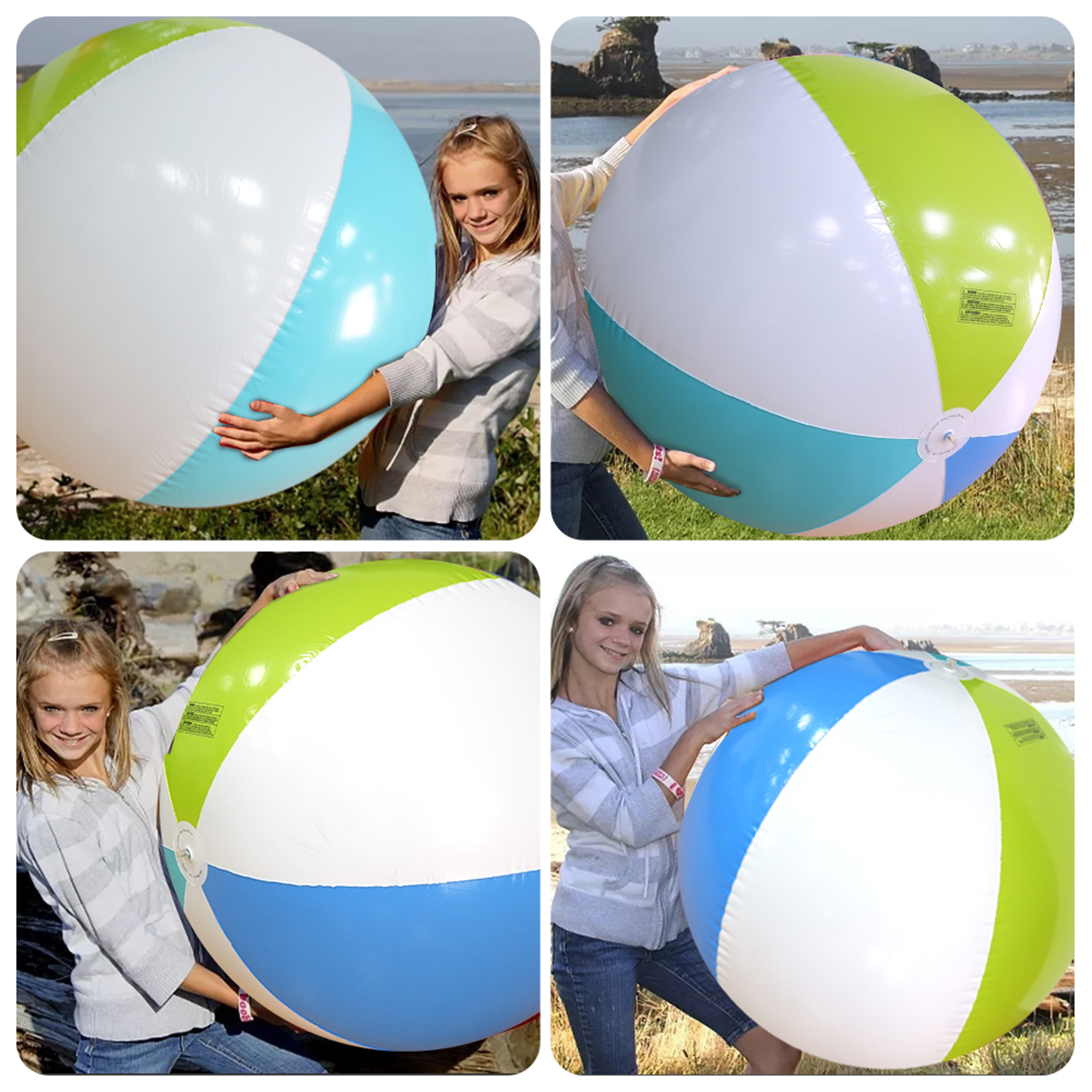 Giant Inflatable Beach Ball Outdoor Pool  Party Toy For Kids And Adults 2