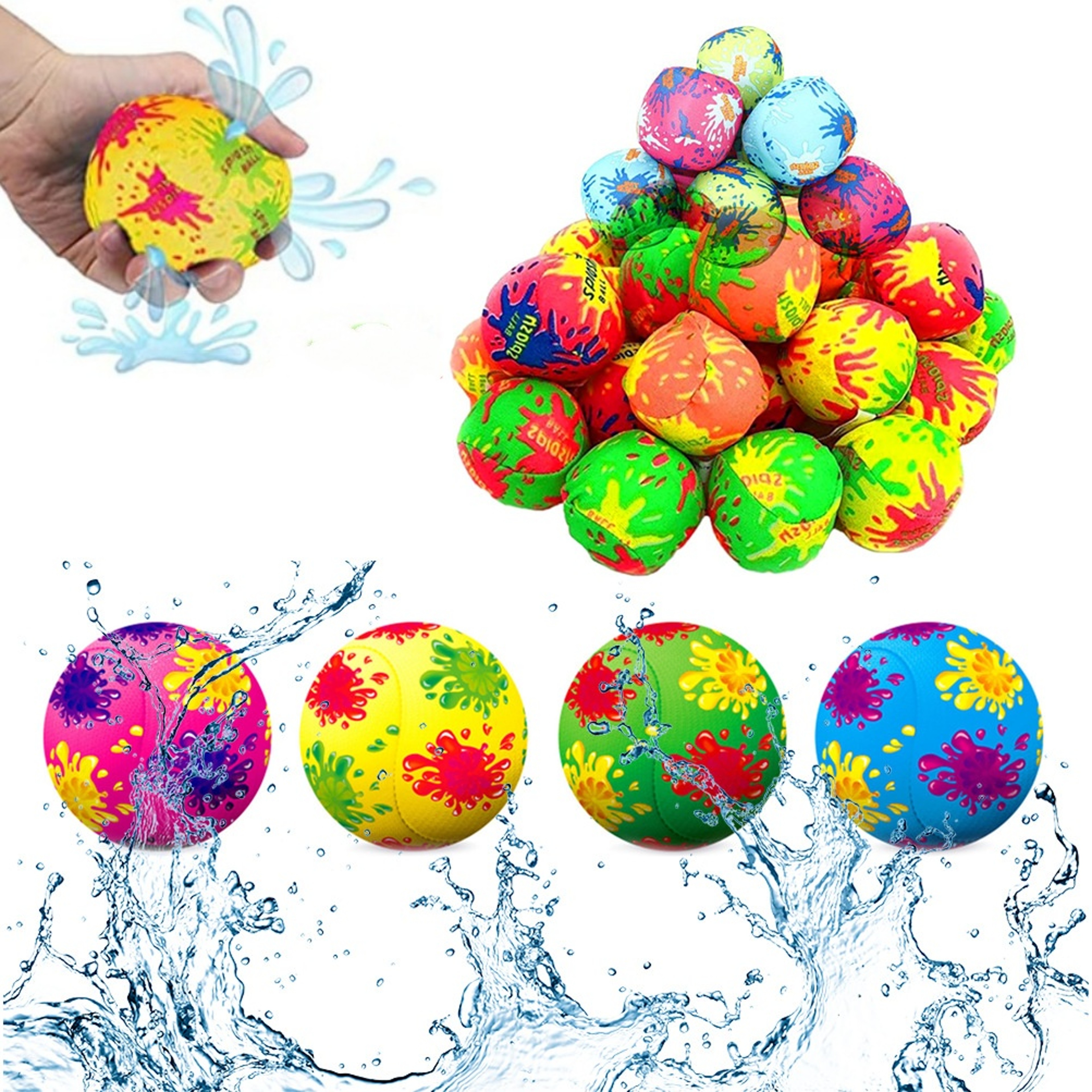 Reusable Water Splash Balls For Kids Summer Pool And Beach Toy Set 0