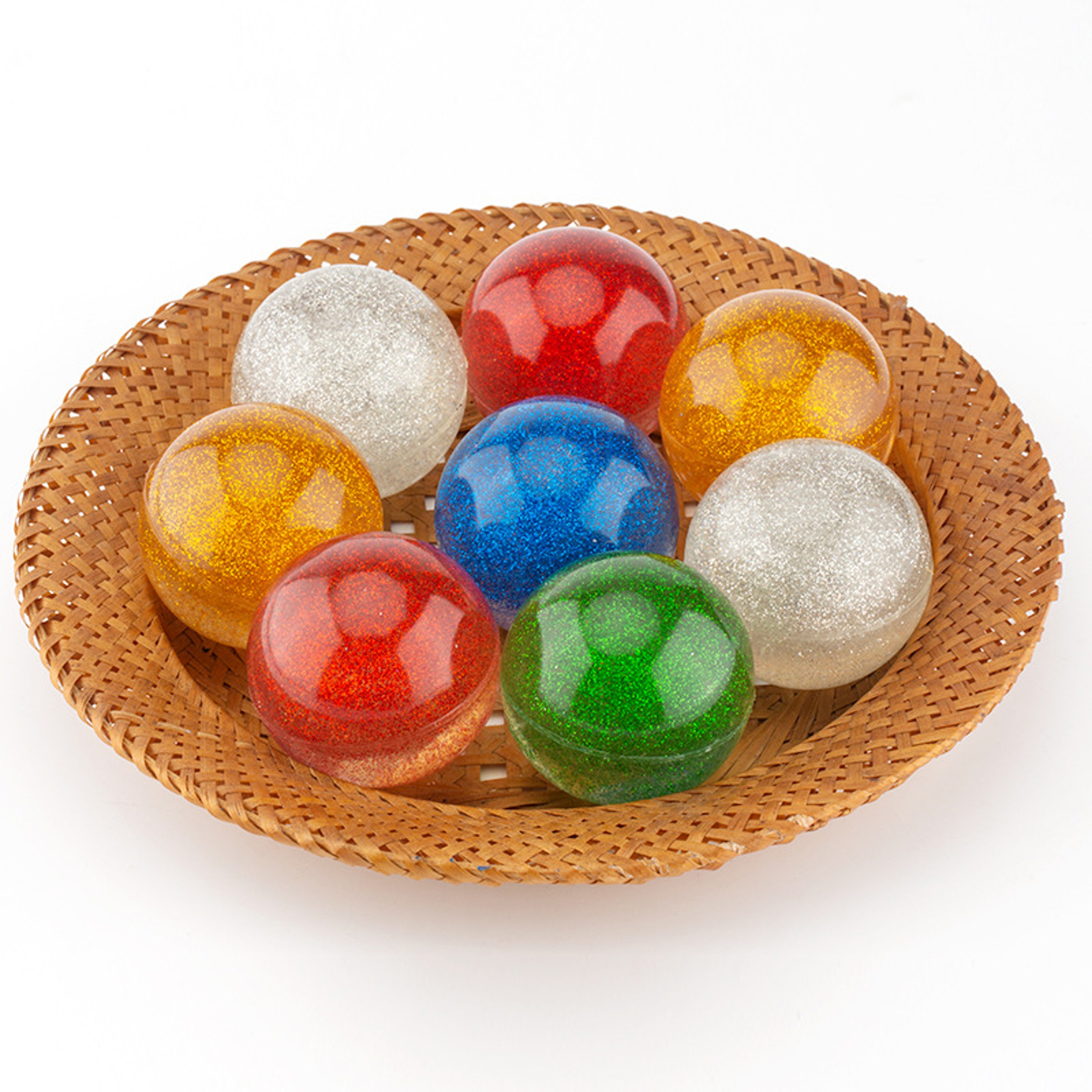 Glitter Marble Bouncy Balls For Kids Party Favors Fun Rubber Bounce Toys 2