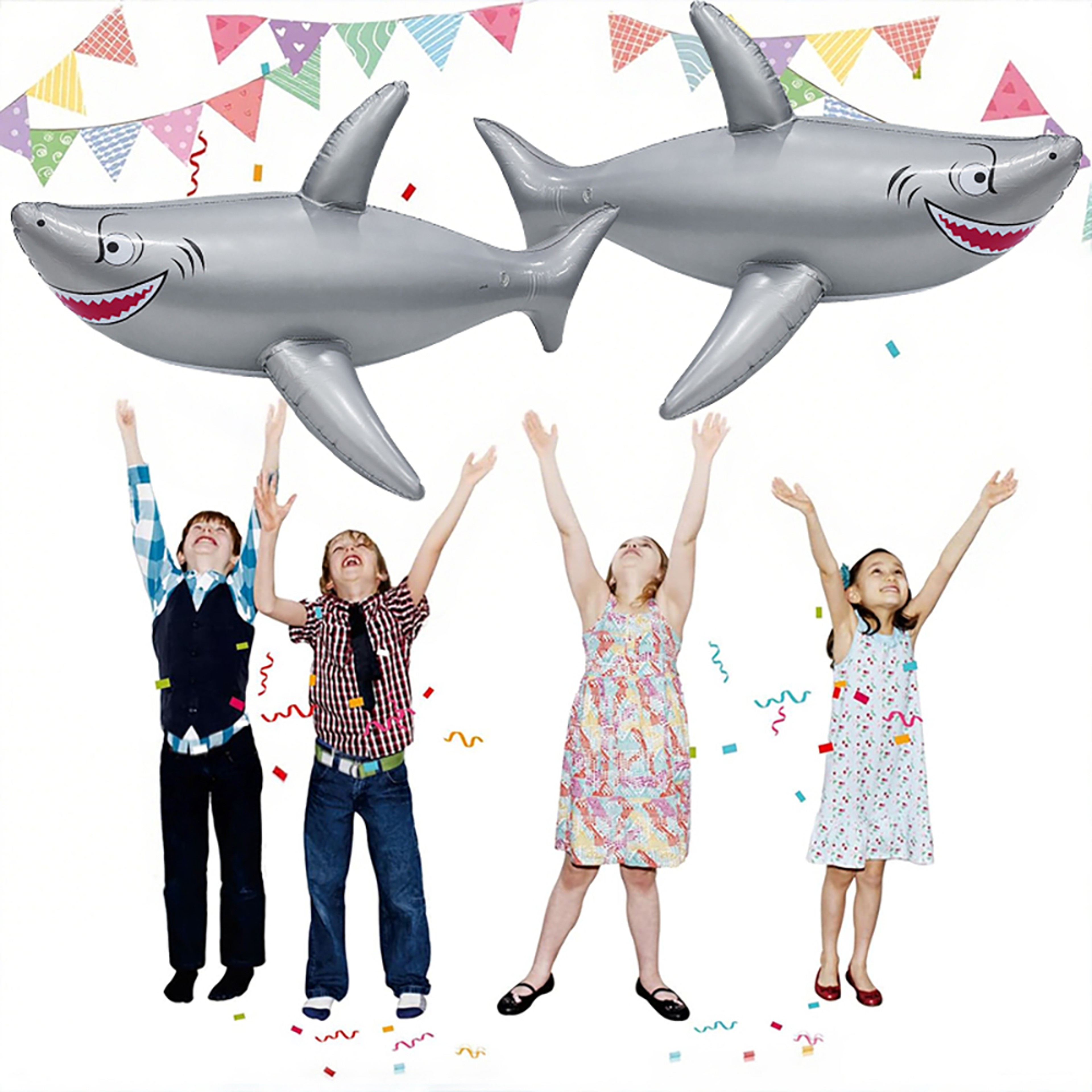 Shark Toy Pool Party Decoration Beach Float – view 4