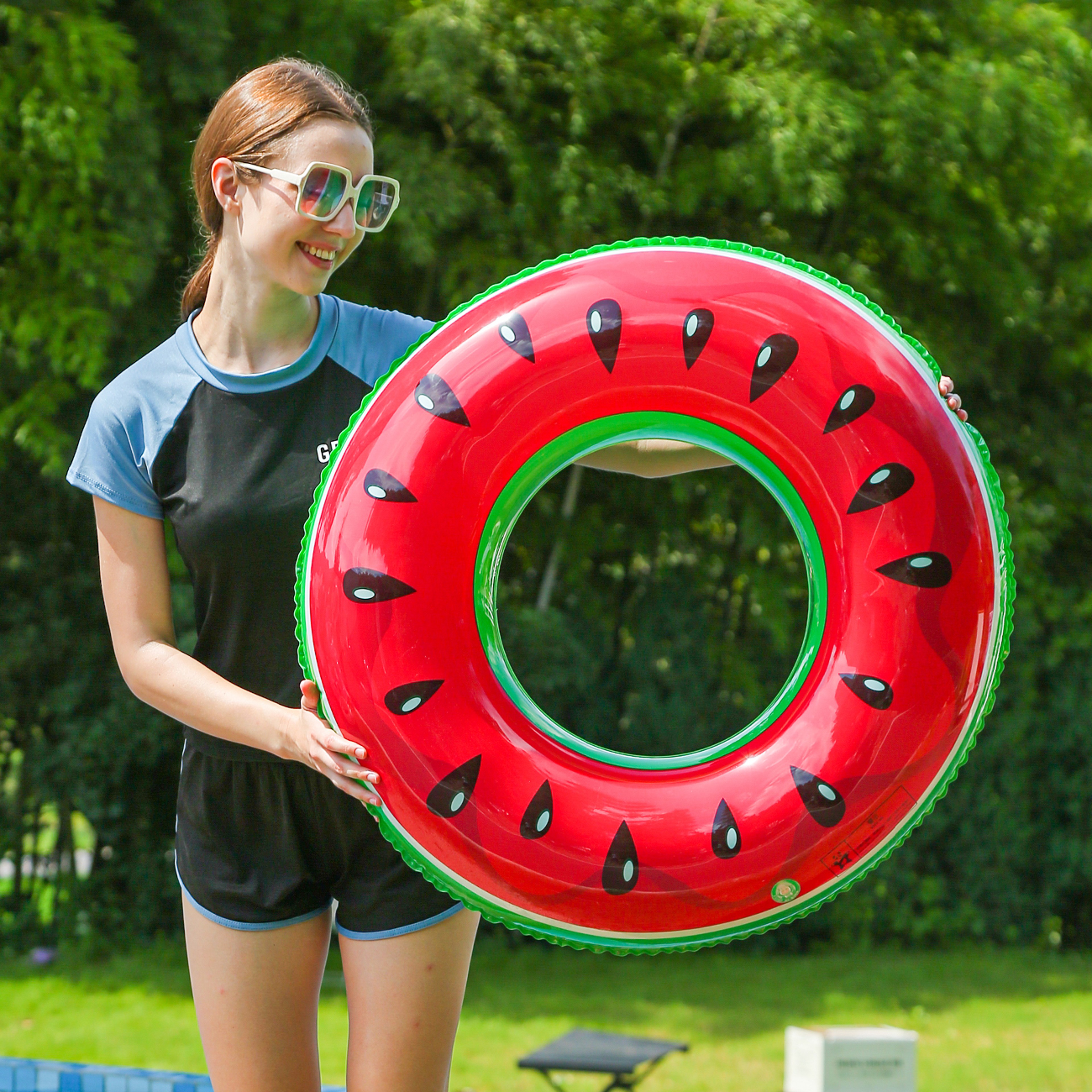 Watermelon Pool Float For Adults Inflatable Swim Ring For Beach  Pool Fun 1