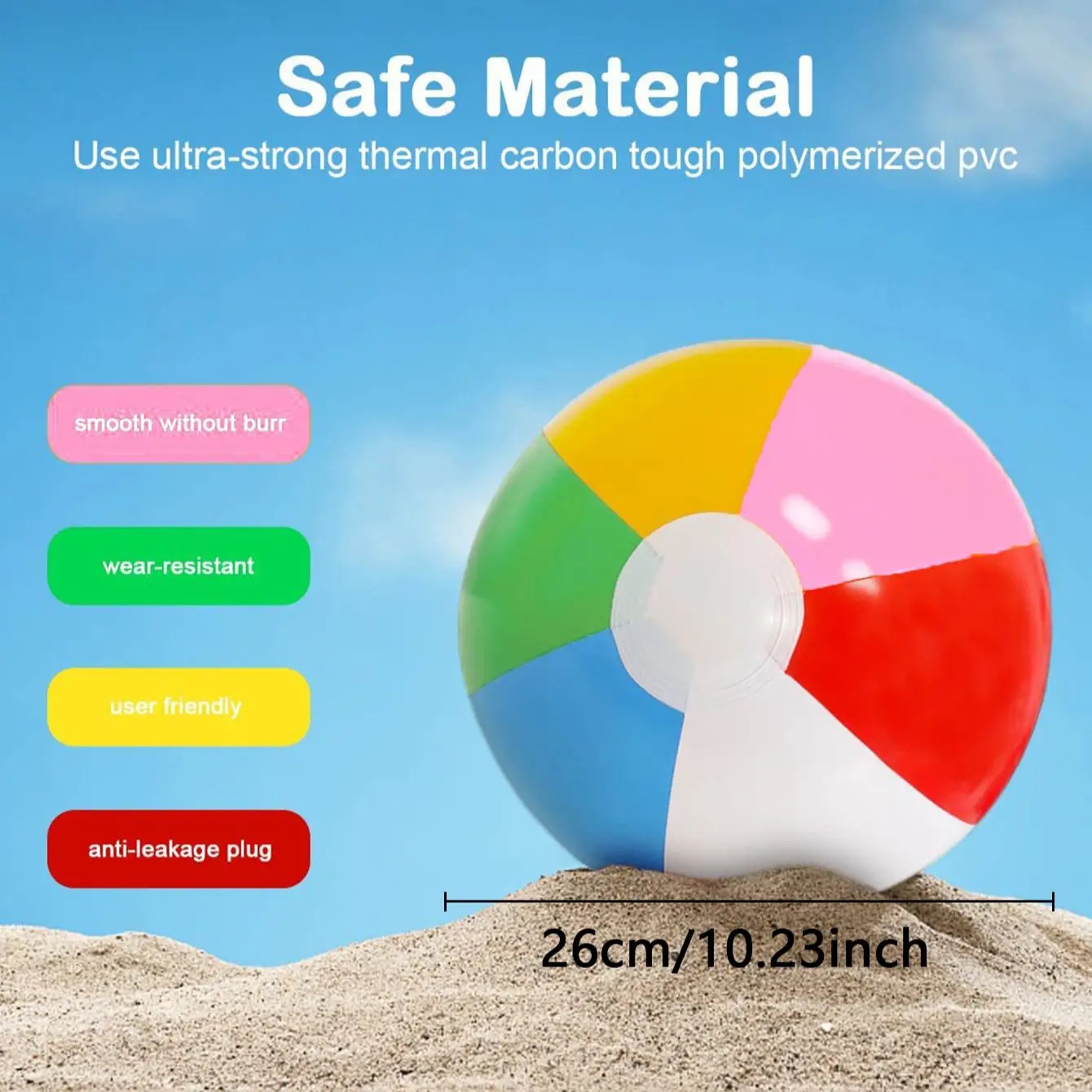 Summer Inflatable Beach Ball for Kids Pool & Party Fun – view 5