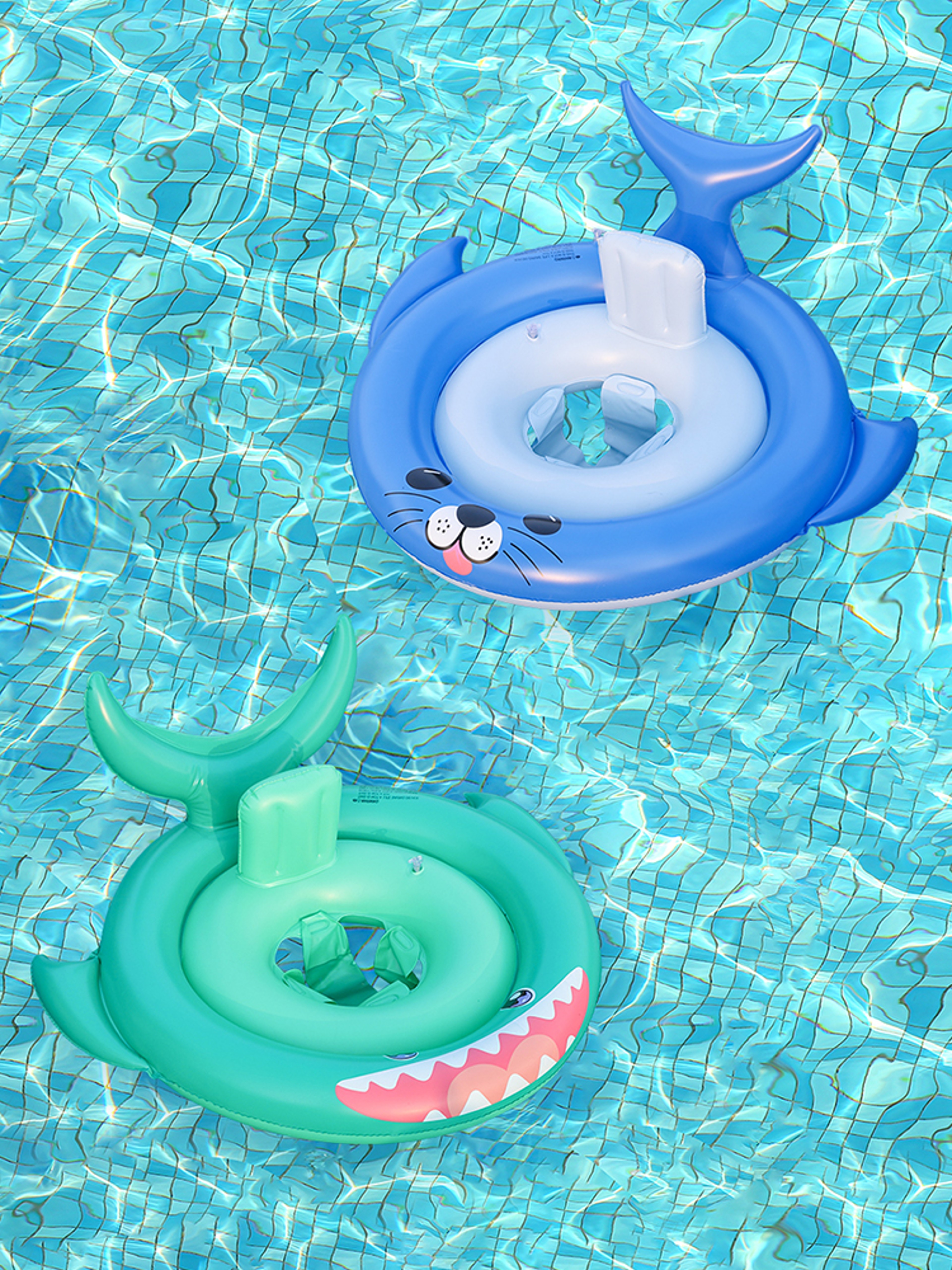 Shark Swim Float For Kids Inflatable Ocean Pool Lounger Toy 1
