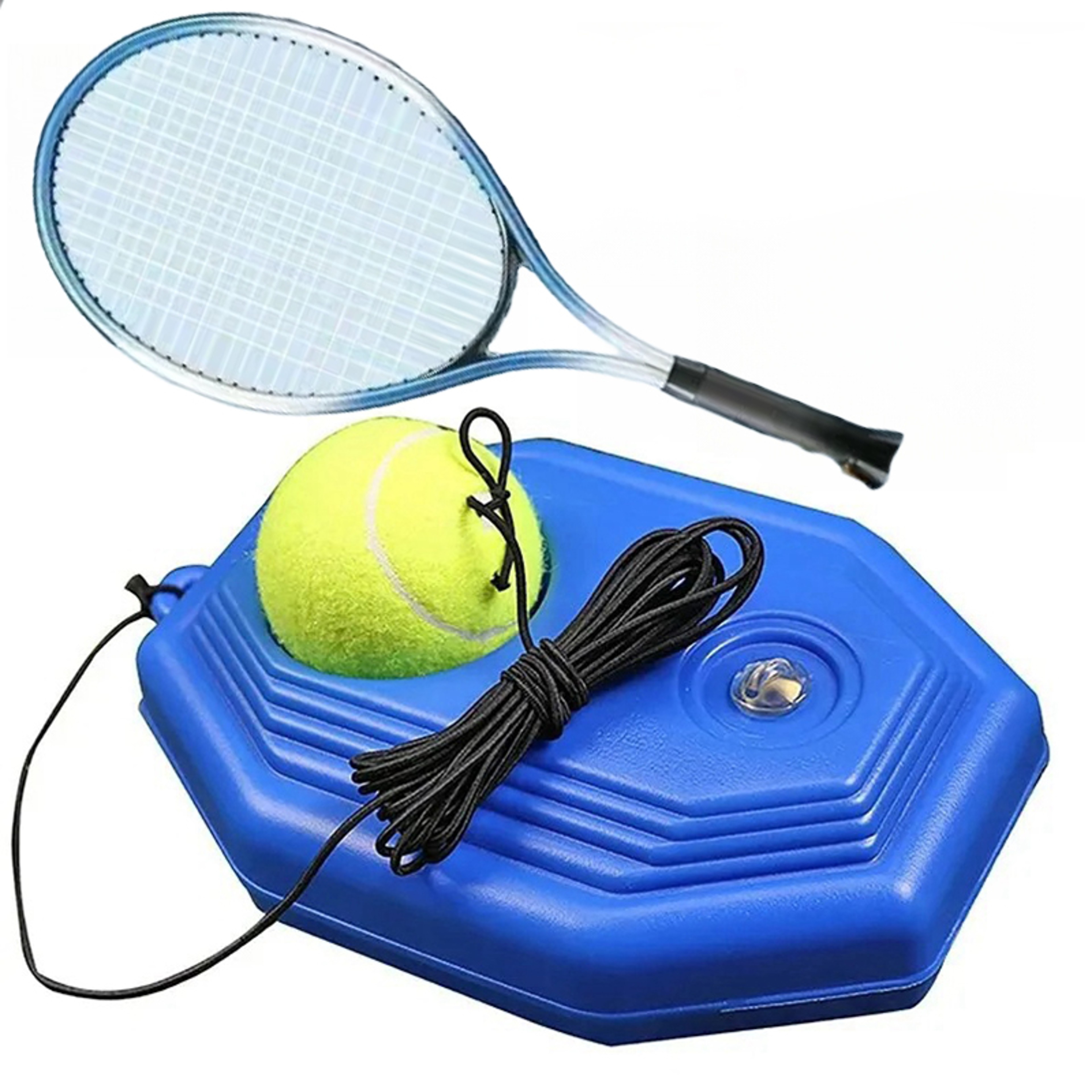 Portable Tennis Rebound Trainer Set Solo Practice Coach With Elastic Ball 6