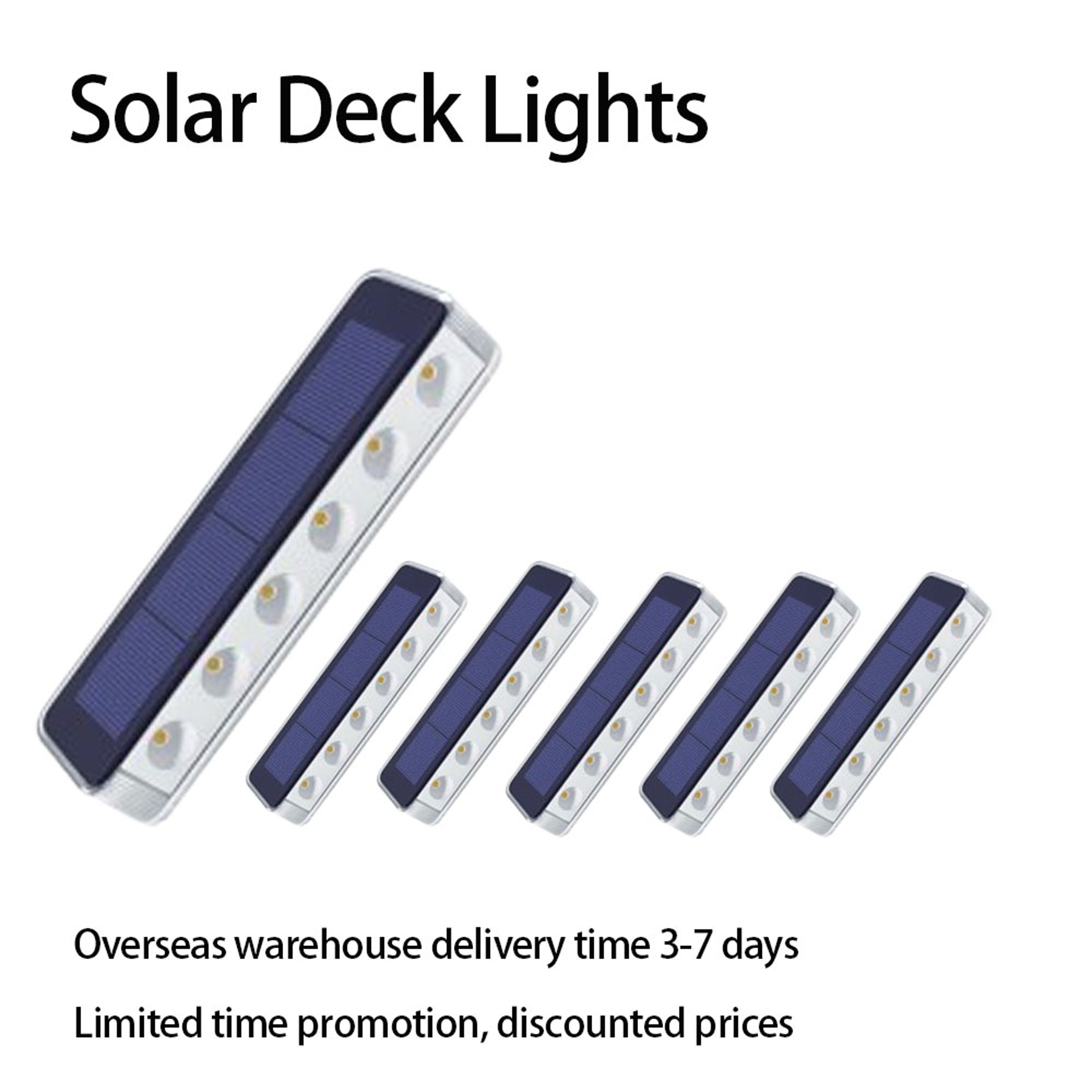 Solar Step Lights IP68 Waterproof LED Stair Lights For Garden Deck Pathway Outdoor Landscape Lighti 1