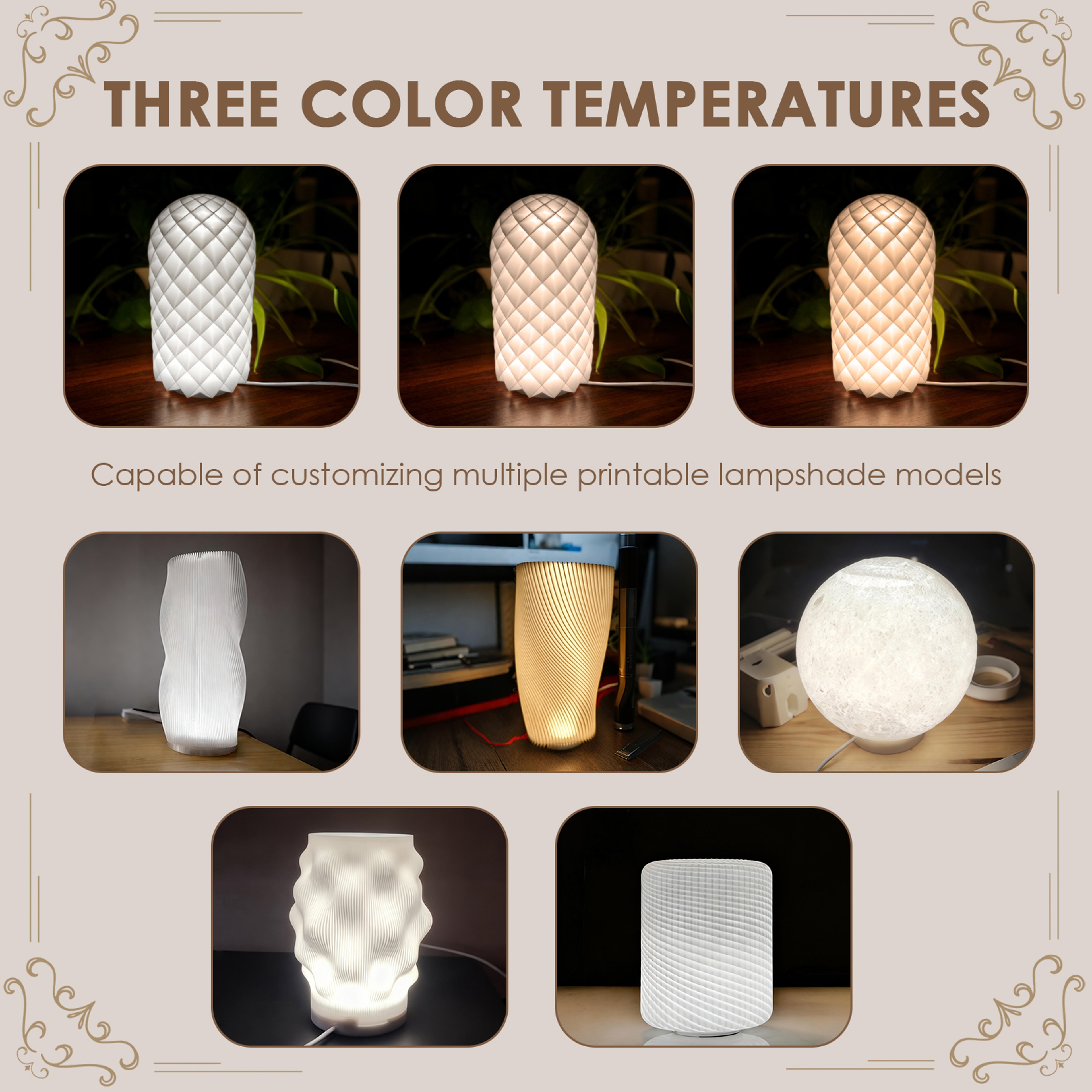 USB Powered LED Lamp Kit With 3 Color Modes Dimmable Under Cabinet Light For 3D Printing Workspace 6