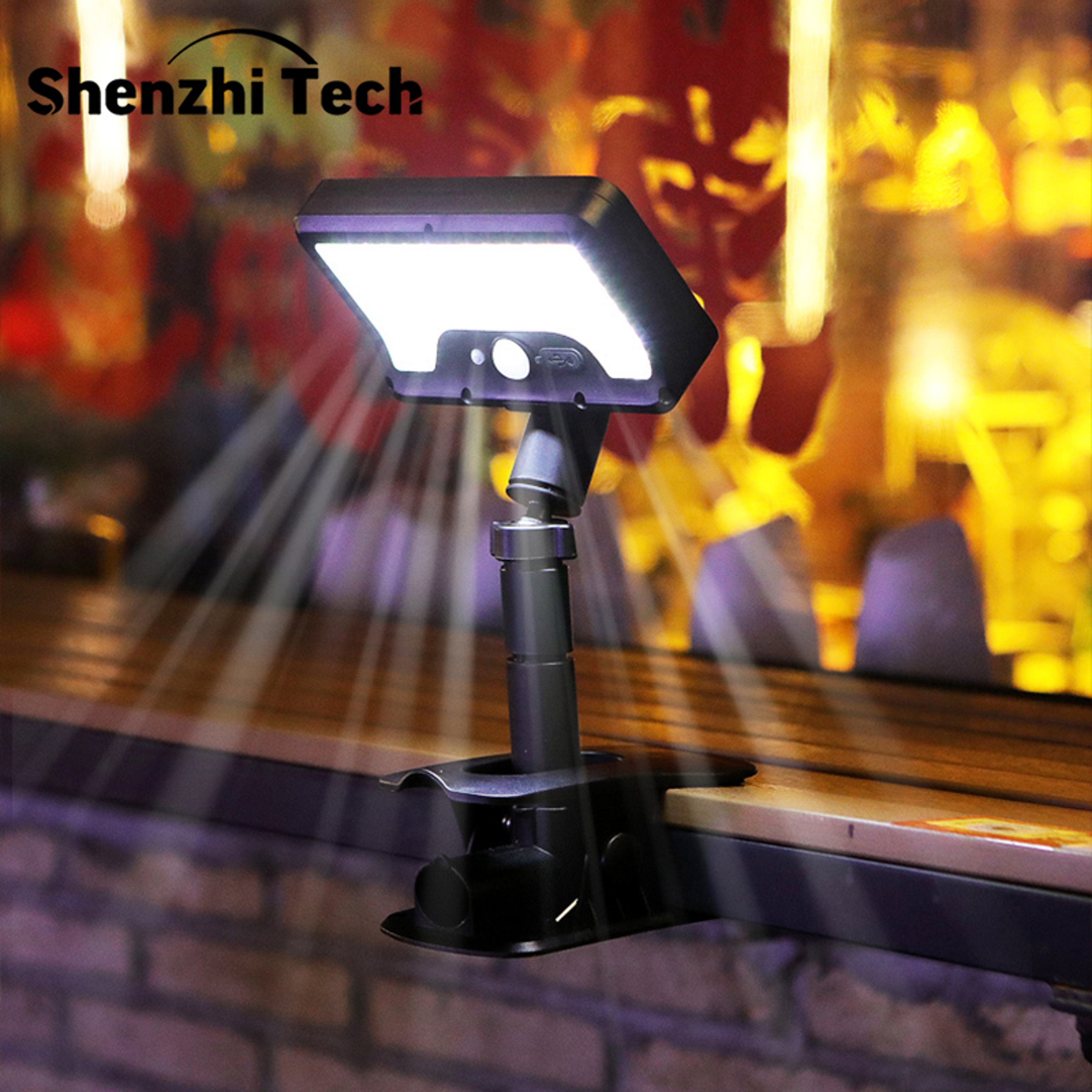 92 LED Solar Motion Sensor Light Clip On Waterproof Outdoor Security Light For Garden Fence Patio C 6