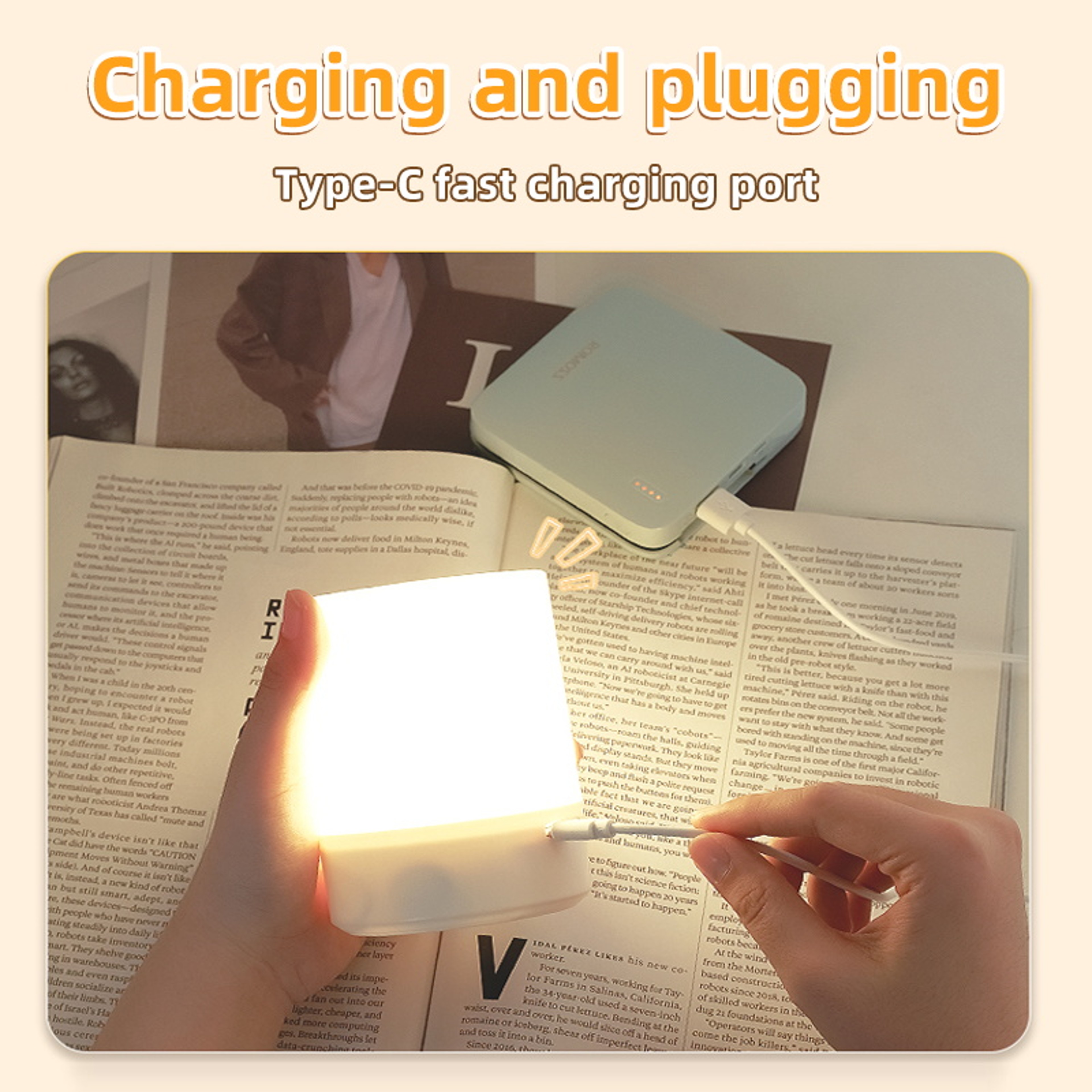 USB Rechargeable Night Light Touch LED Lamp With 3 Color Night Light For Bedroom Hallway Kitchen Cl 6