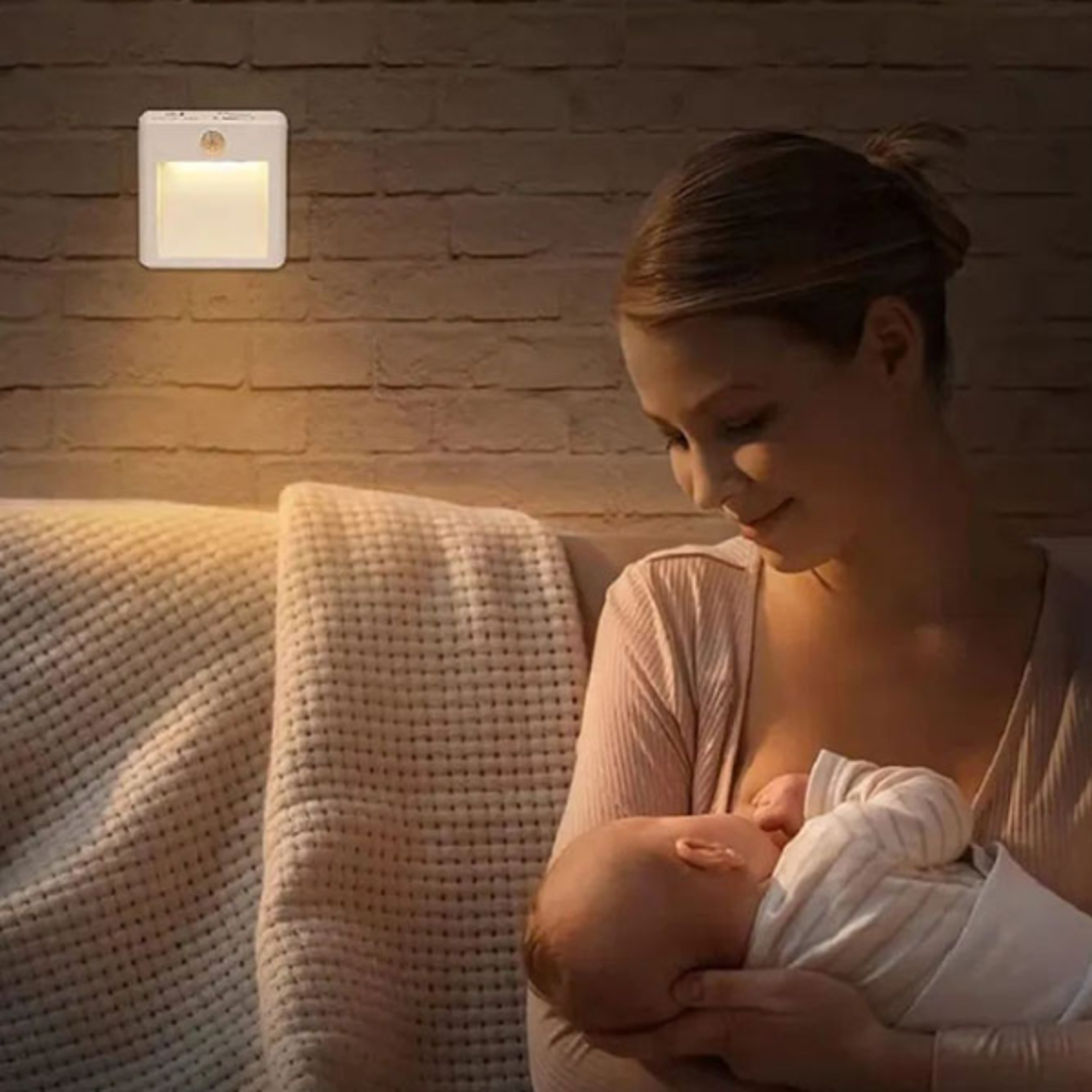 LED Night Light With Motion Sensor EU US UK AU Plug Lamps ChildrenS Night Lights For Bedside Table