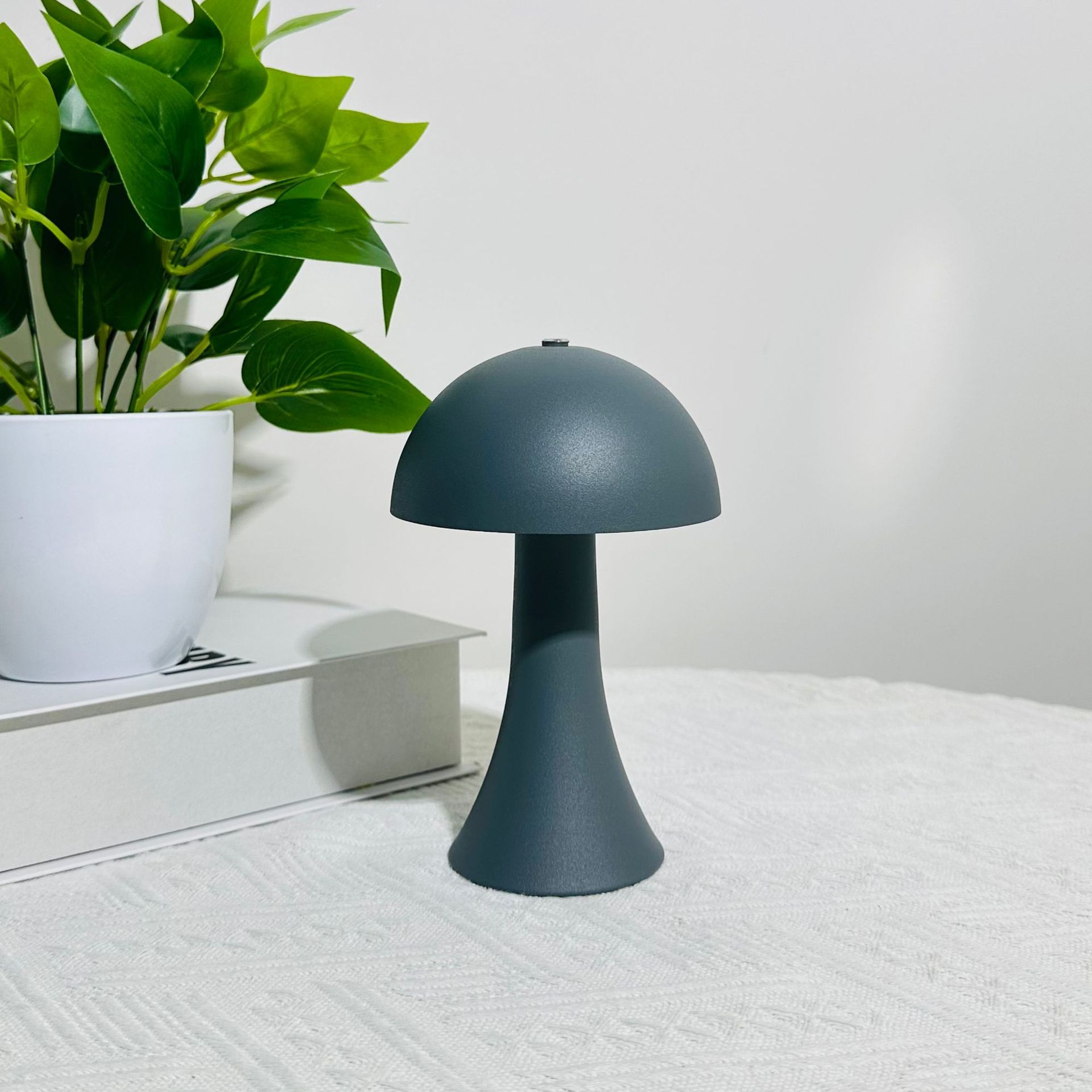 KFV Rechargeable Table Lamp Retro Mushroom Bedside Lamp Touch Sensor LED Desk Light 4