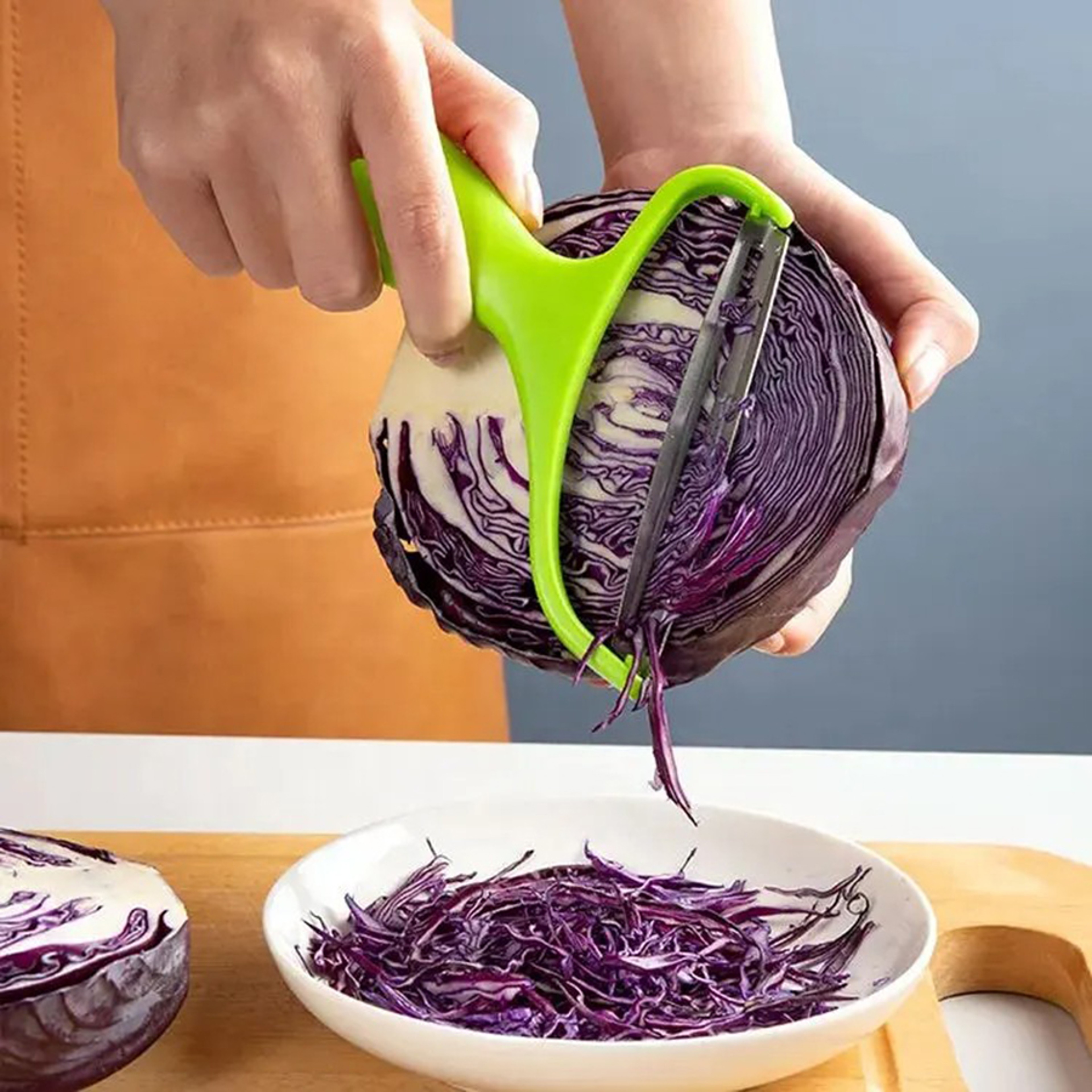 Wide Mouth Vegetable Peeler Stainless Steel Kitchen Grater for Fruits Cheese and Vegetables – view 1